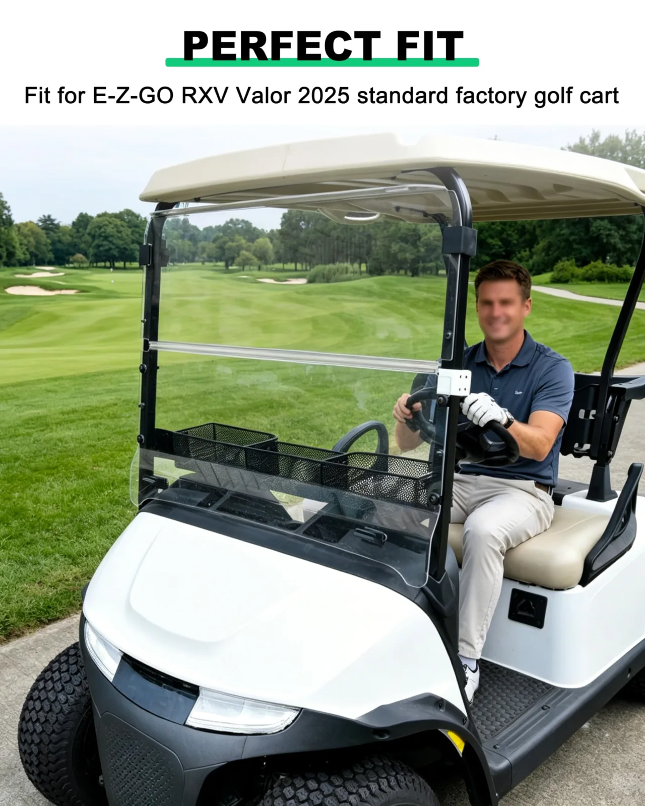 LDETXY Front Storage Basket for E-Z-GO RXV Valor 2025 image 2