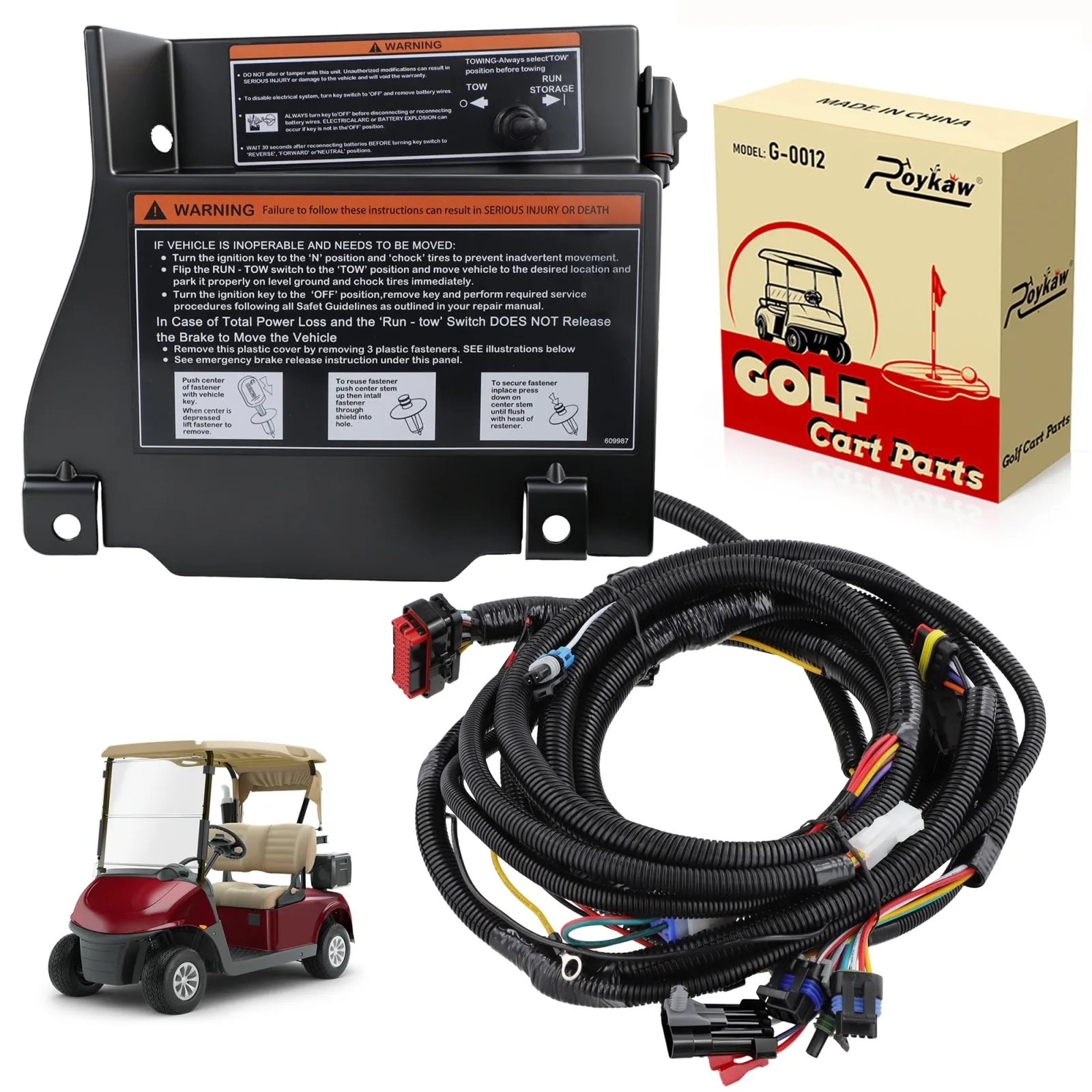 Roykaw 48V E-Z-GO RXV Speed Controller Wiring Harness