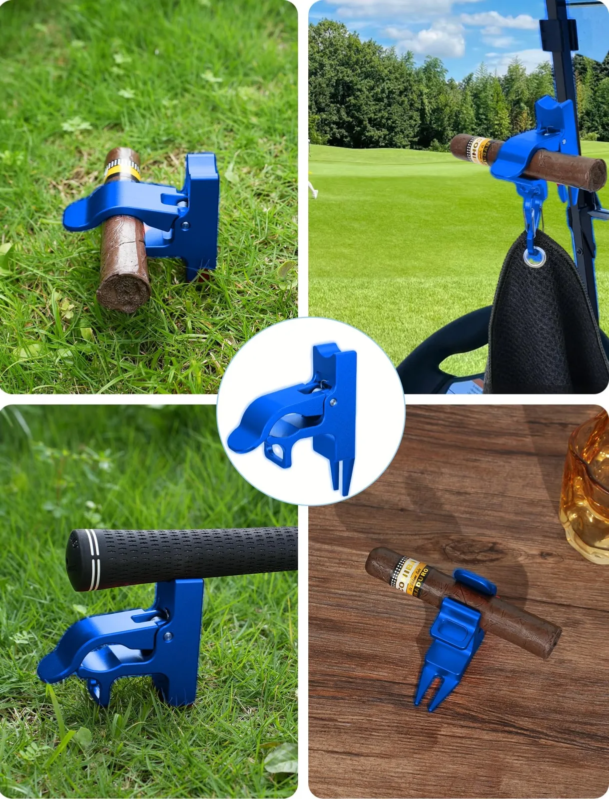 MAGOLFIN G07 Magnetic Golf Cart Holder, Blue image 3