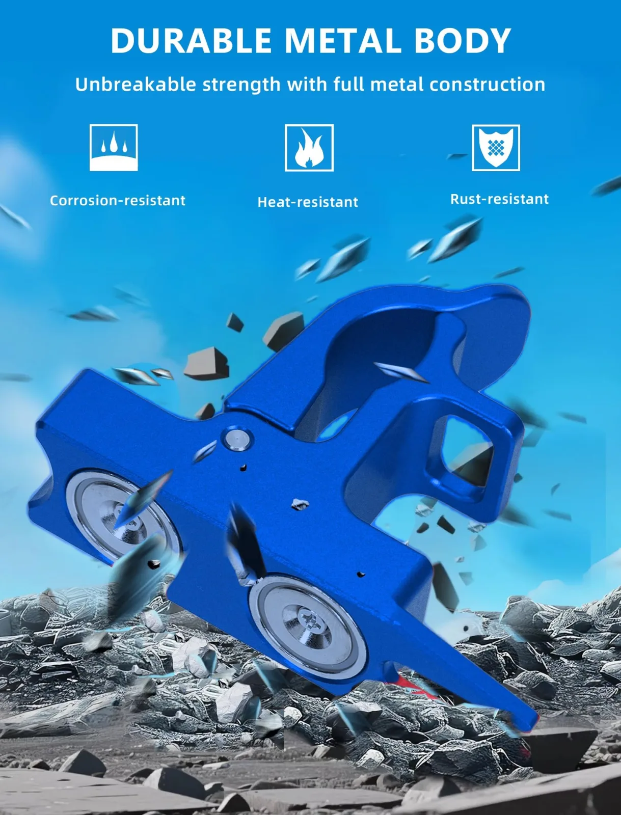 MAGOLFIN G07 Magnetic Golf Cart Holder, Blue image 4