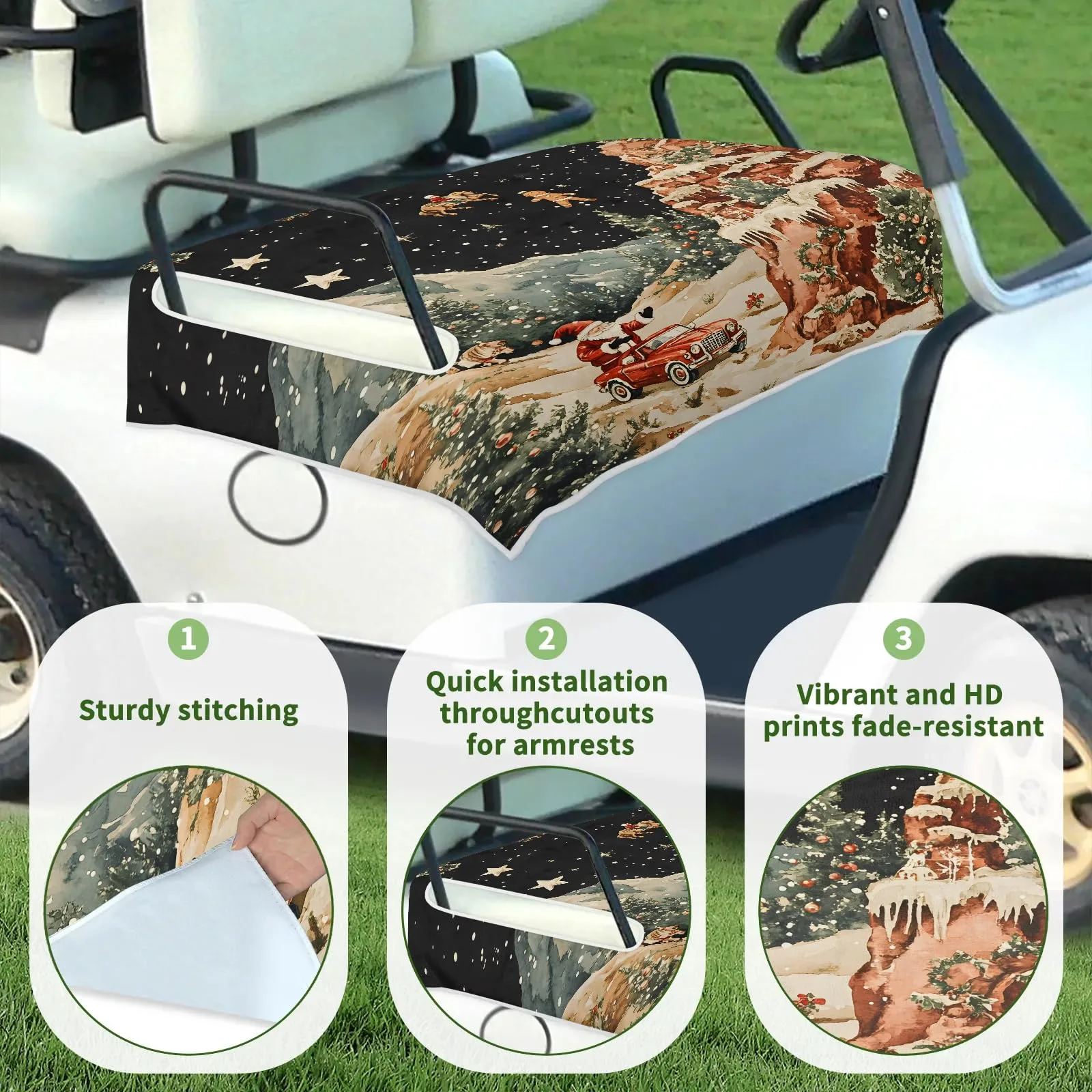 Tiveruda Golf Cart Seat Cover Blanket, 51 x 31 in image 3
