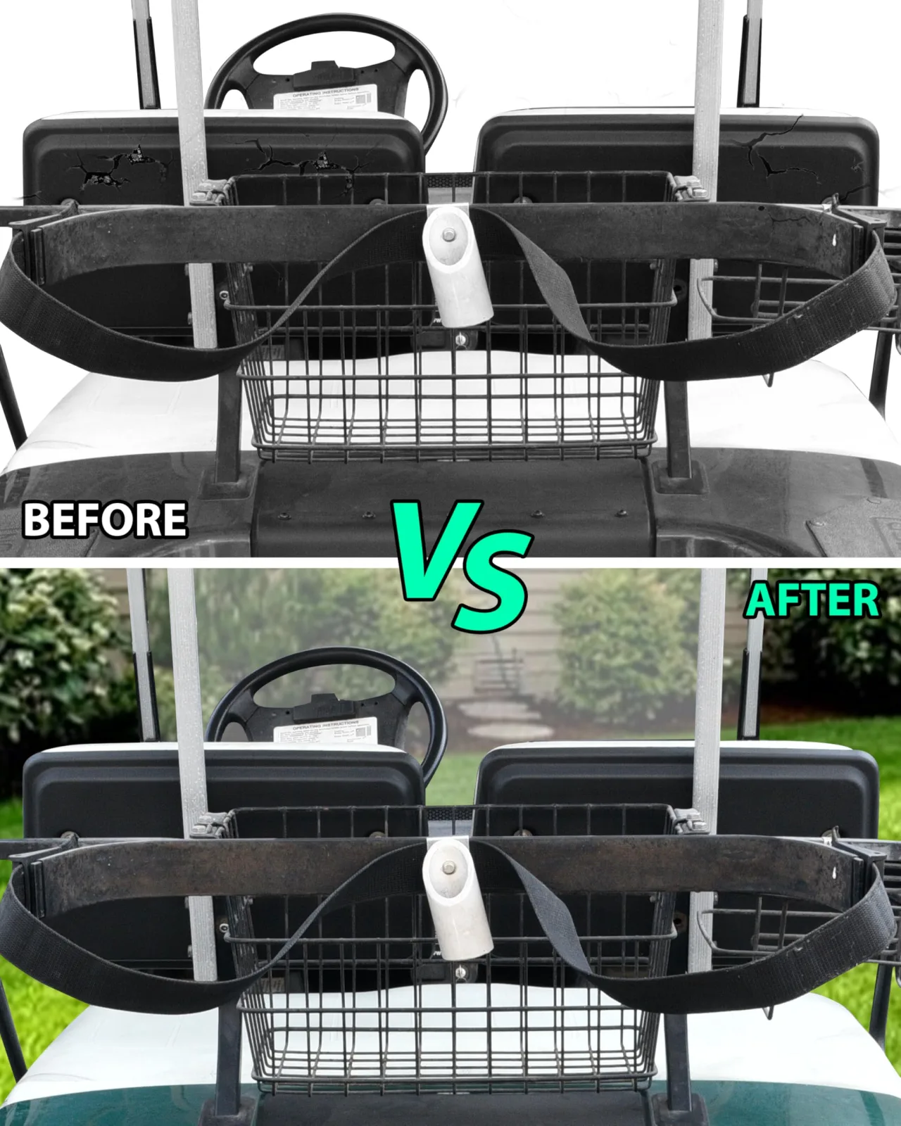 POKIAUTO Seat Back Caps for Yamaha G14-G22 Golf Carts image 2