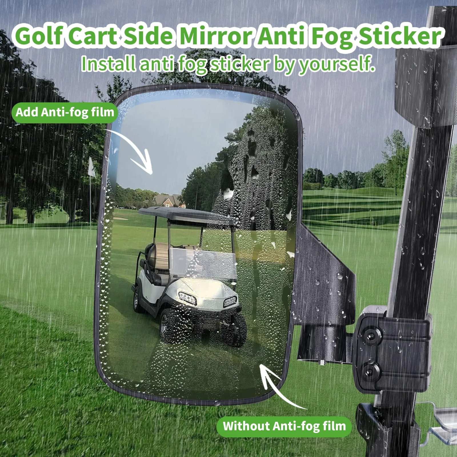 10L0L ACC-T009 Golf Cart Side Mirror Set image 3