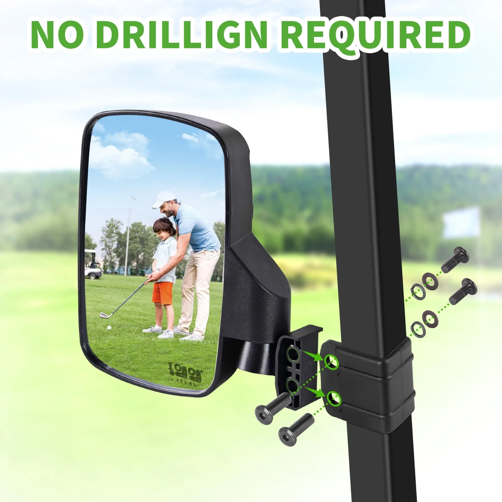 10L0L ACC-T009 Golf Cart Side Mirror Set image 4