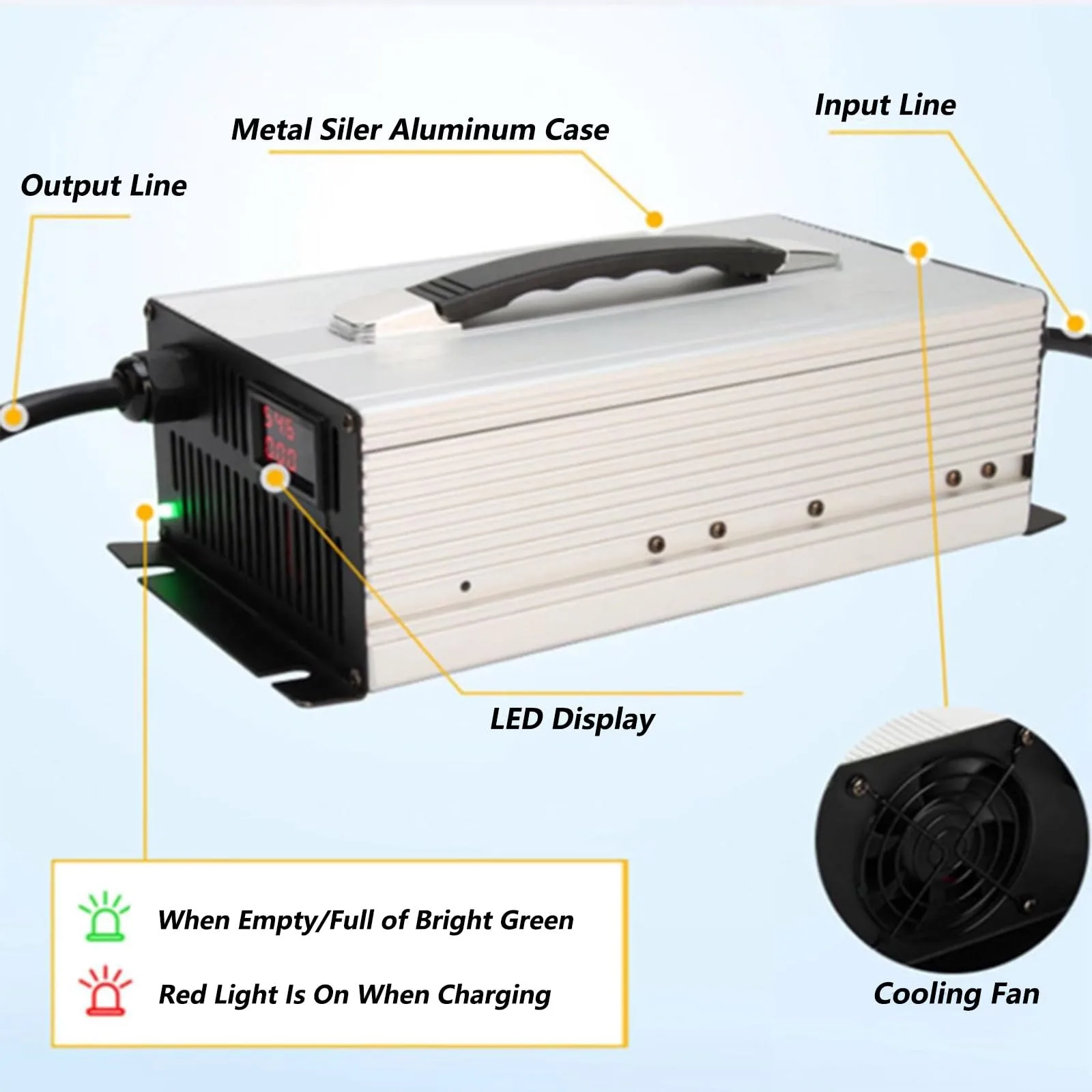 WLEJSL 36V 40A Golf Cart Battery Charger image 3
