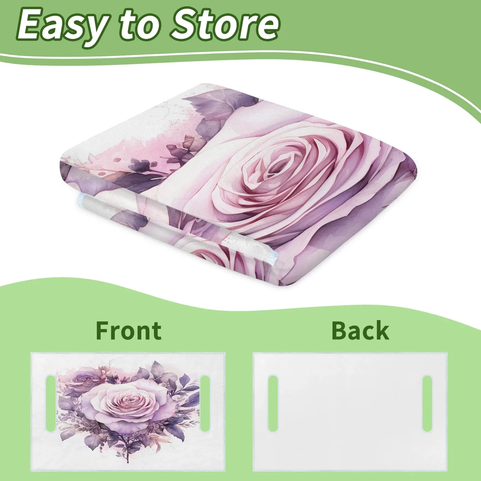 Tiveruda Rose Purple Golf Cart Seat Cover 51 x 31 in image 4