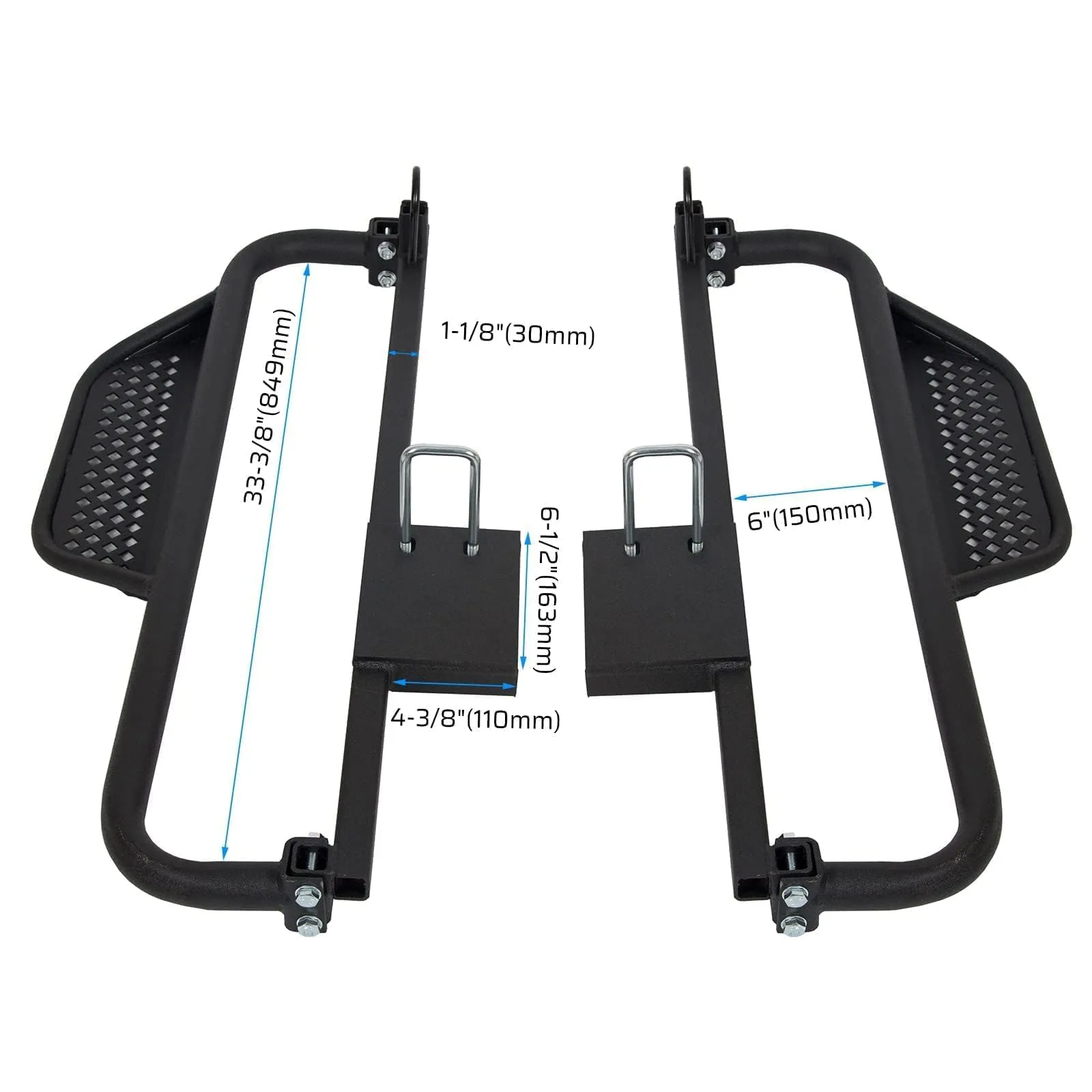 KUAFU GO-5532 Nerf Bars for 2004-2008 Club Car DS image 2