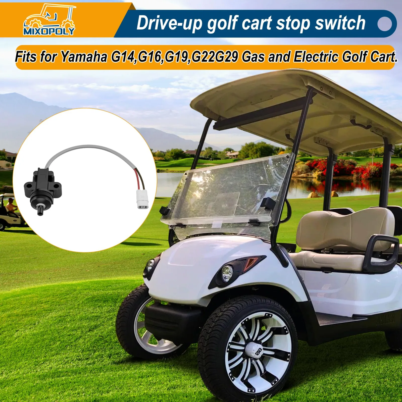 Mixopoly Stop Switch for Yamaha G14-G29/Drive Golf Carts image 3
