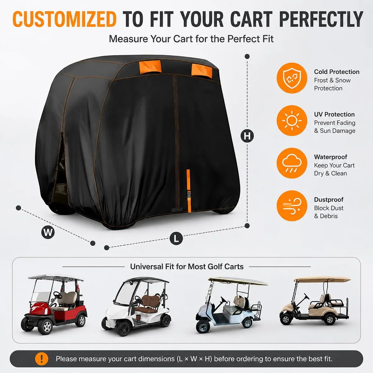 Generic Golf Cart Cover for Bintelli Beyond 4PR 2021-2025 image 2