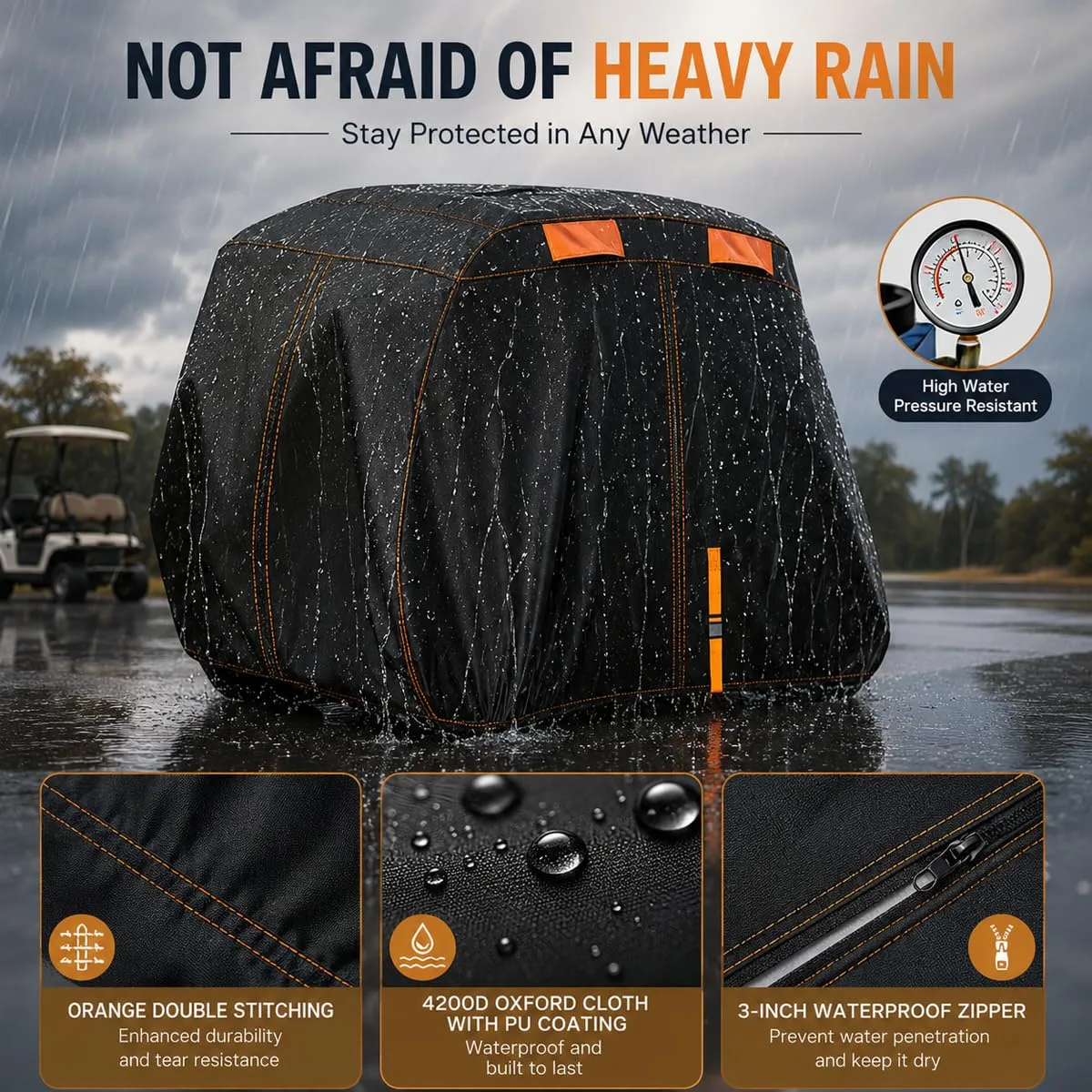 Generic Golf Cart Cover for Bintelli Beyond 4PR 2021-2025 image 4