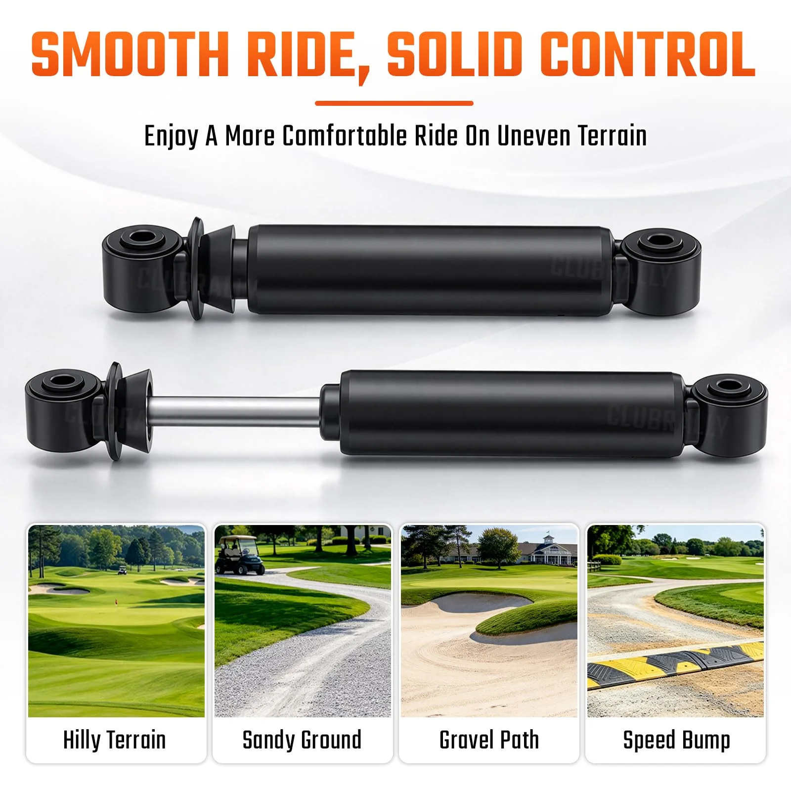 CLUBRALLY Rear Shocks for 2008-2013 E-Z-GO RXV image 4