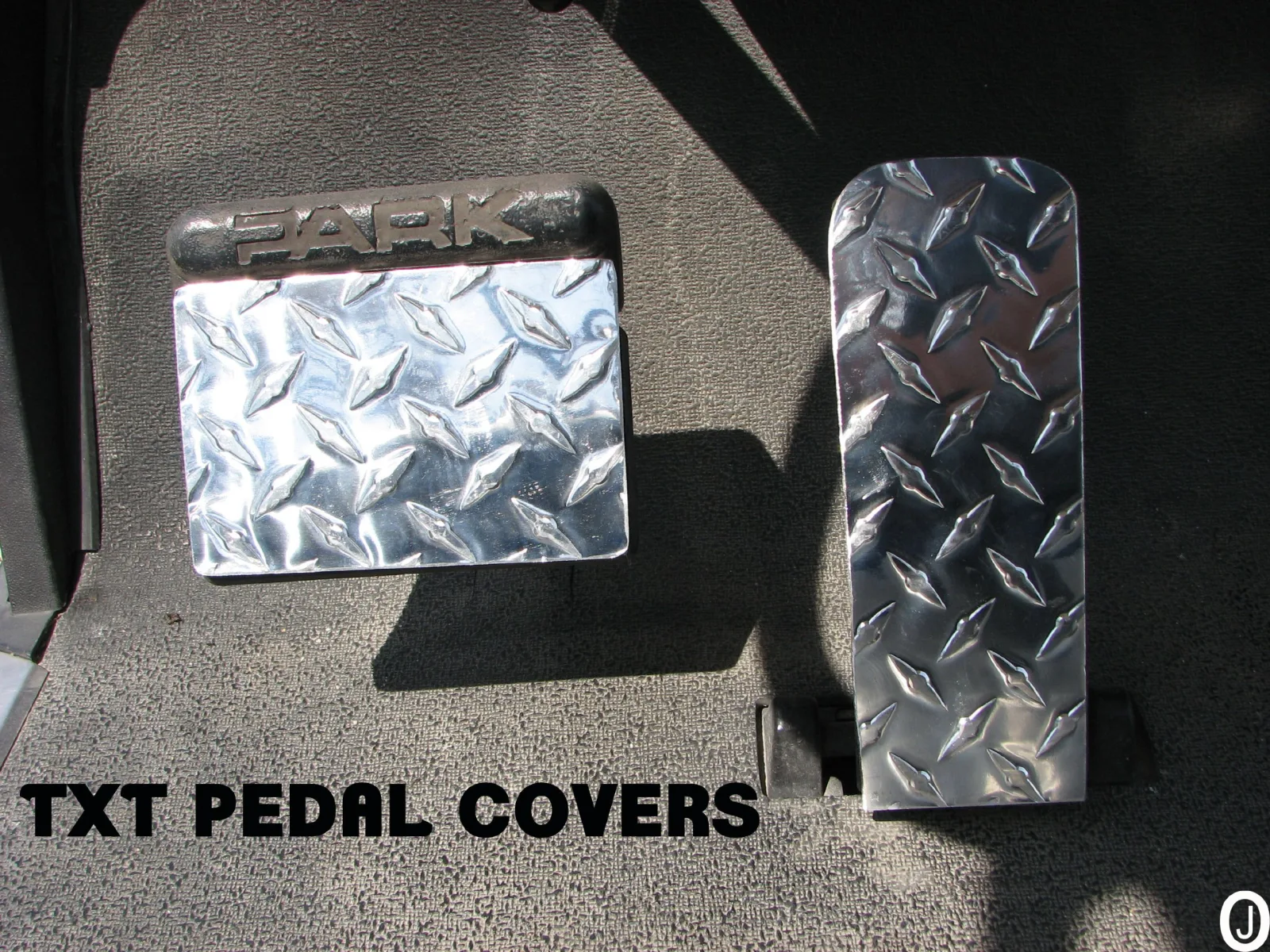 J & O Carts Parts E-Z-GO TXT Diamond Plate Pedal Set image 2