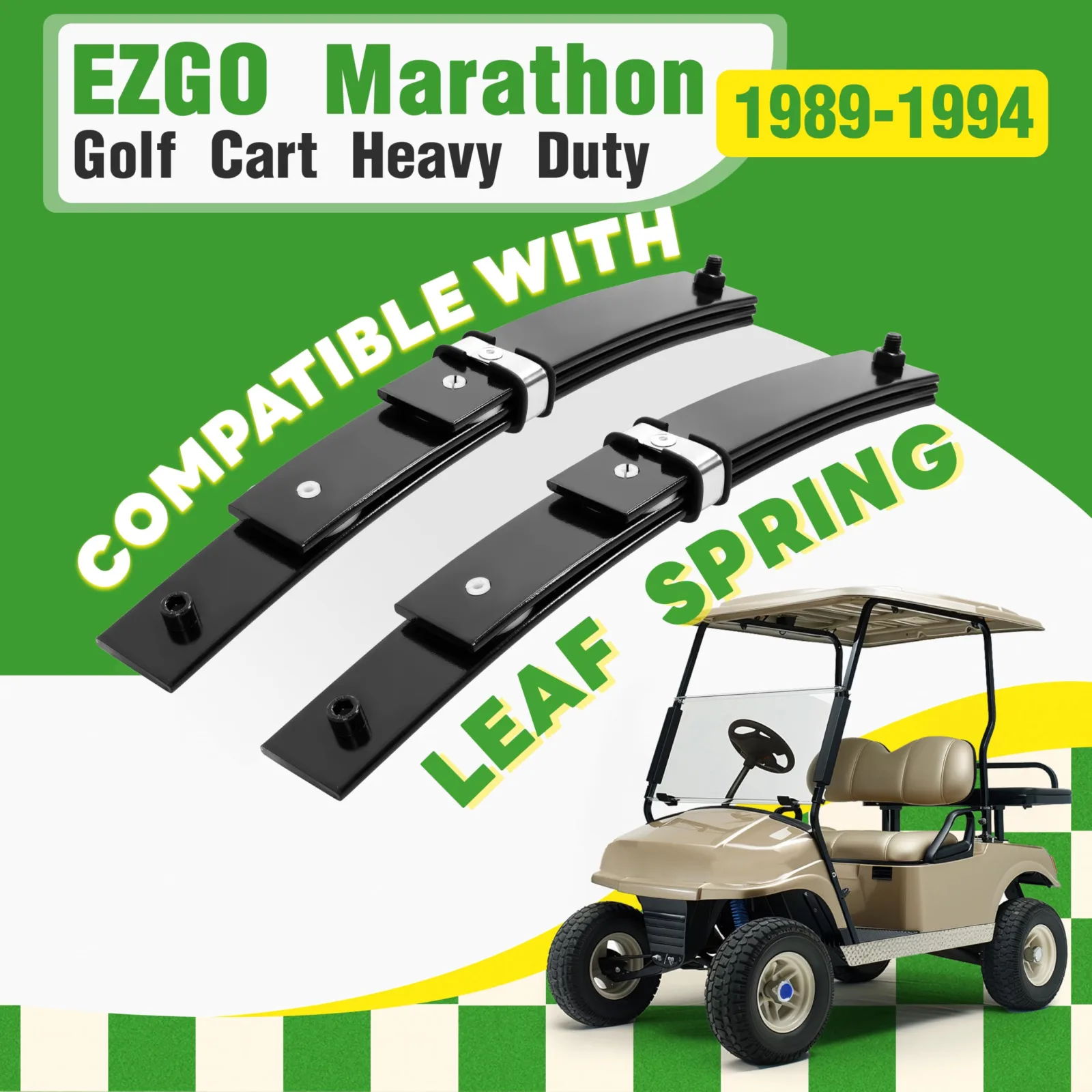 WUTIST GO-4988 3-Leaf Springs for E-Z-GO Marathon image 2