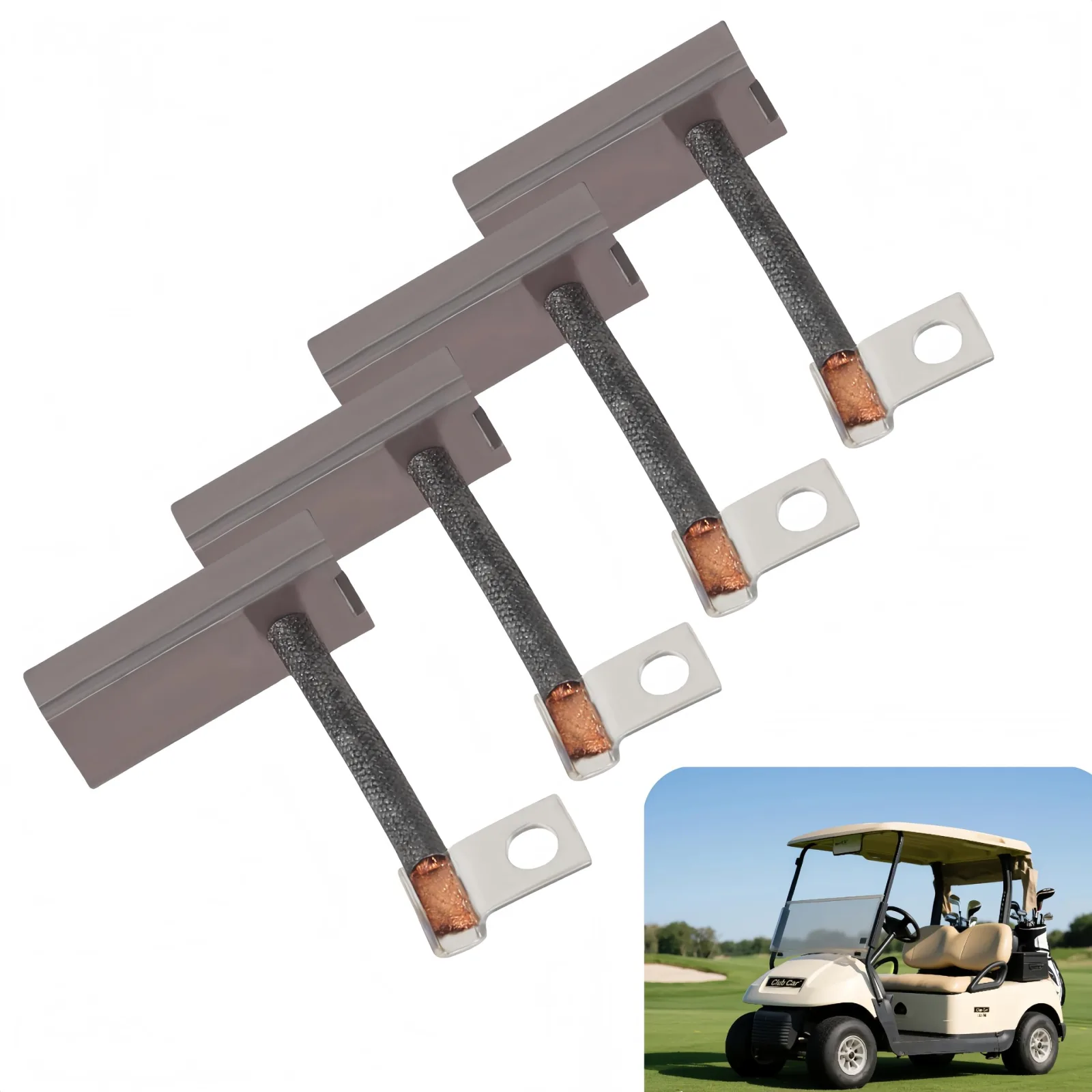 GENOUR Golf Cart Motor Brushes for Club Car, E-Z-GO & Yamaha