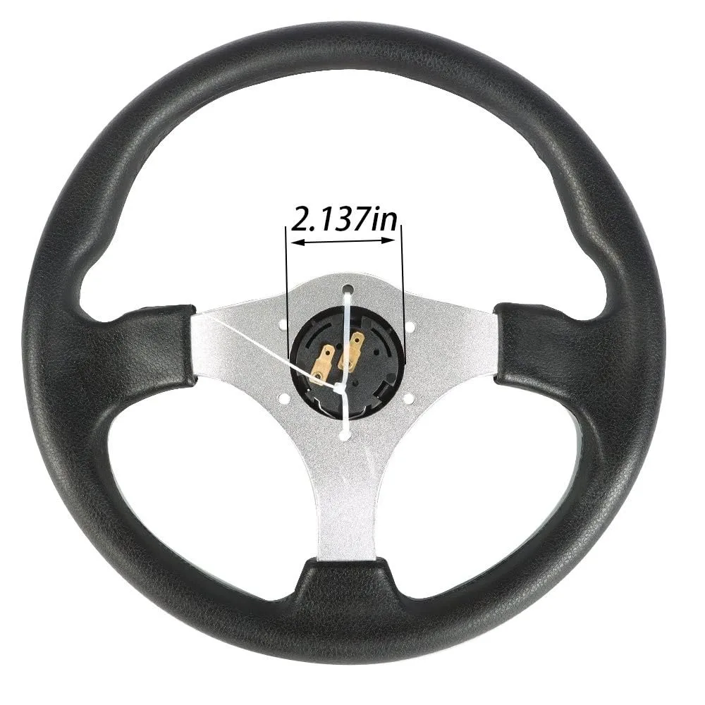 12.5-Inch Carbon Fiber Golf Cart Steering Wheel VXBTD5D1659 image 4