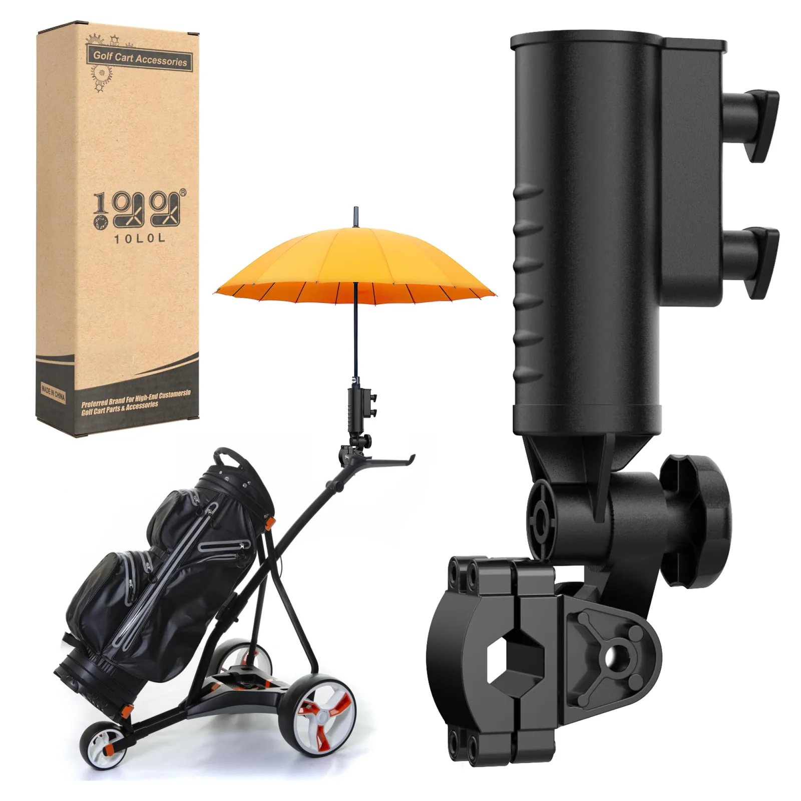 10L0L F38-A Golf Push Cart Umbrella Holder