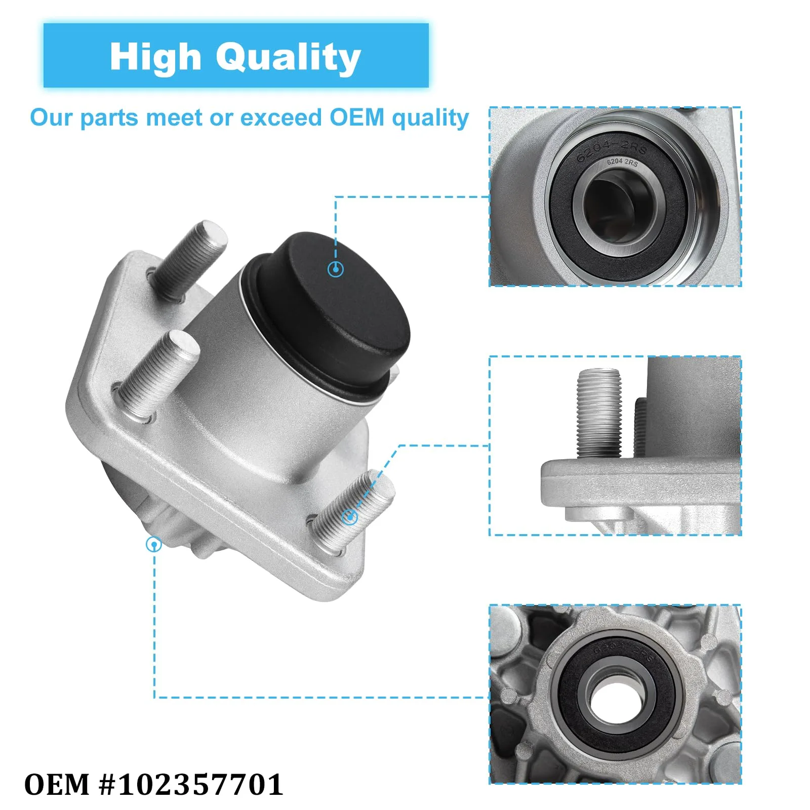 Shu-Ran Front Wheel Hubs for Club Car DS & Precedent image 2