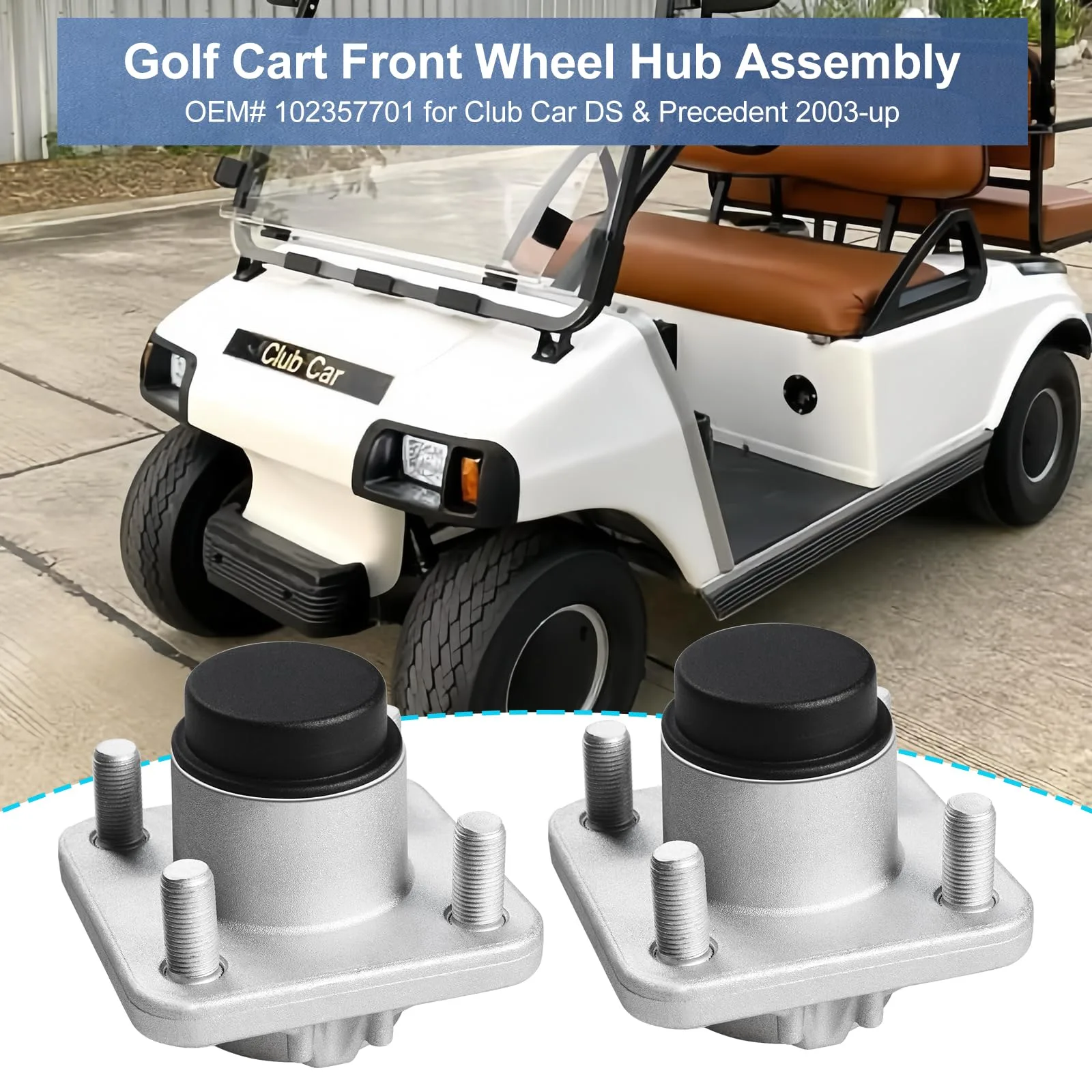 Shu-Ran Front Wheel Hubs for Club Car DS & Precedent image 3