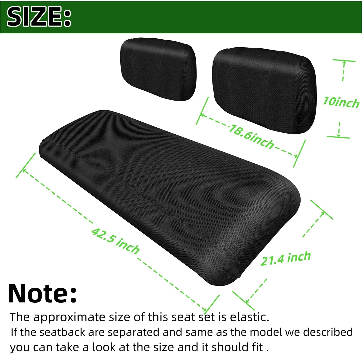 Dr.Acces YR-430 Golf Cart Seat Cover Set image 4