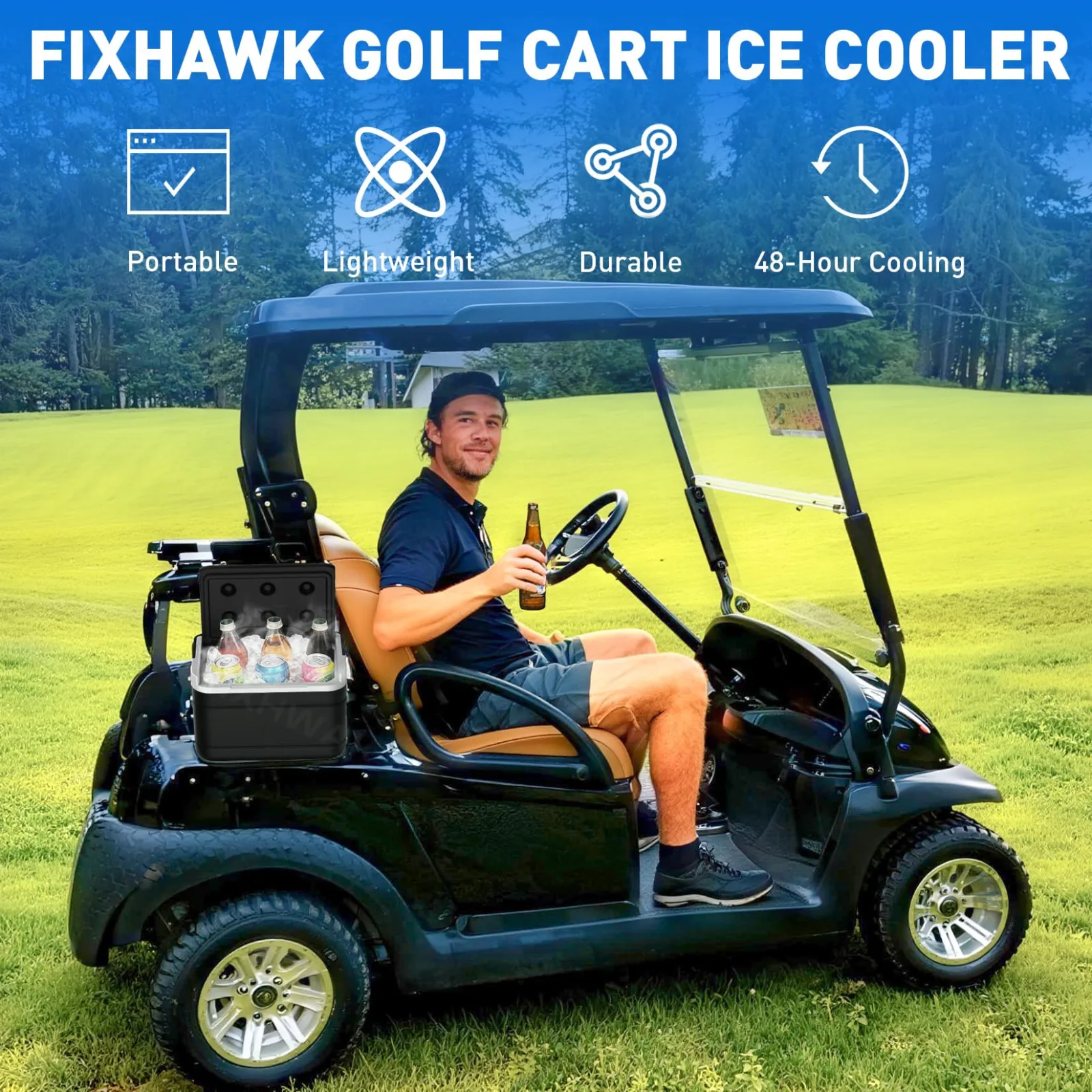 FIXHAWK Cooler with Bracket for Club Car Precedent image 3