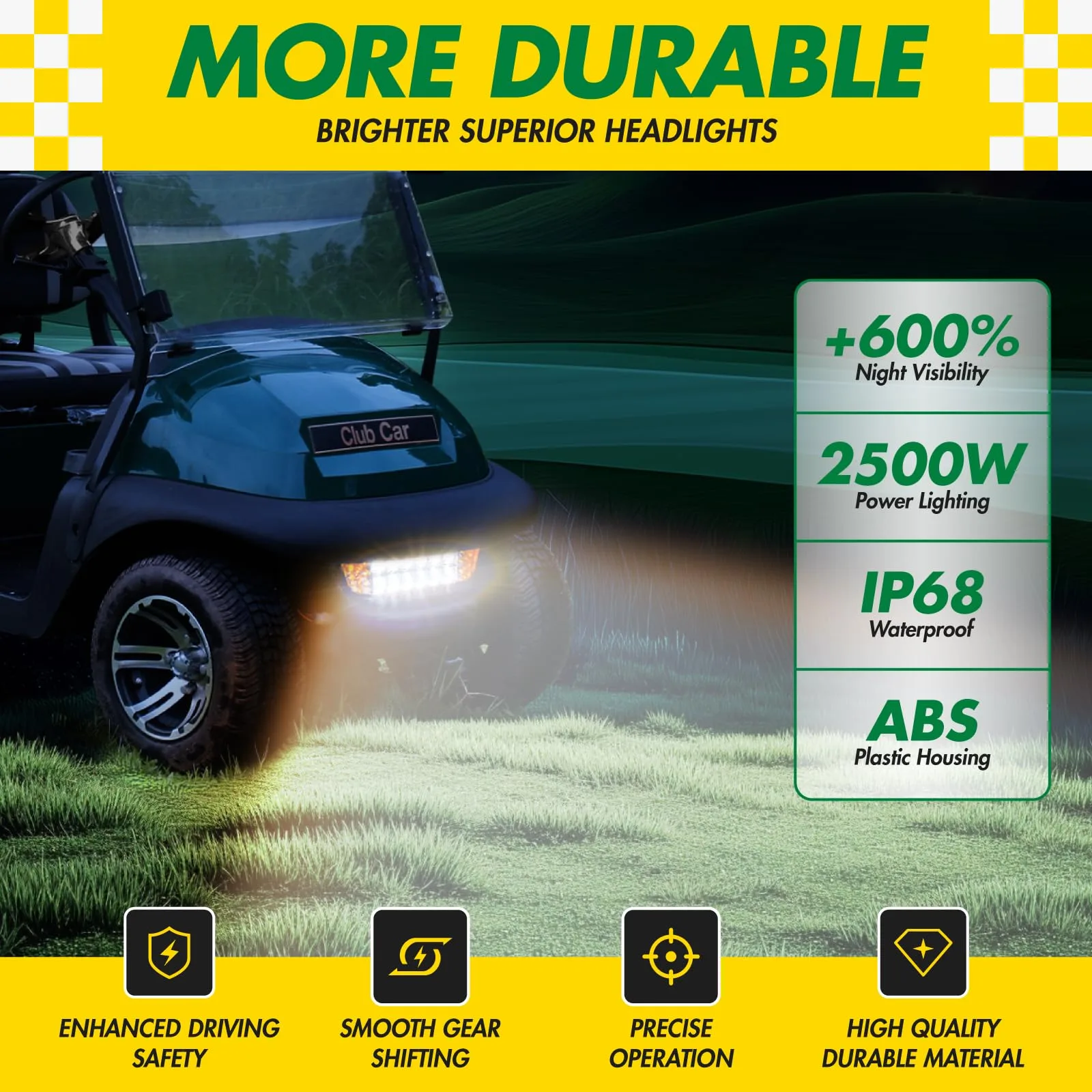 IOOBLBEI LED Light Kit for Club Car Precedent 2004-Up image 2