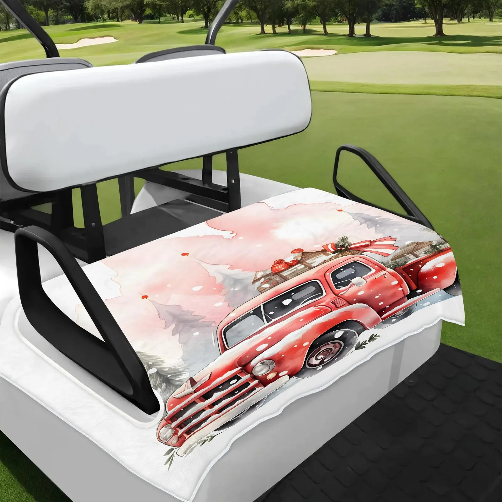 Tiveruda Golf Cart Seat Cover for Double Seats