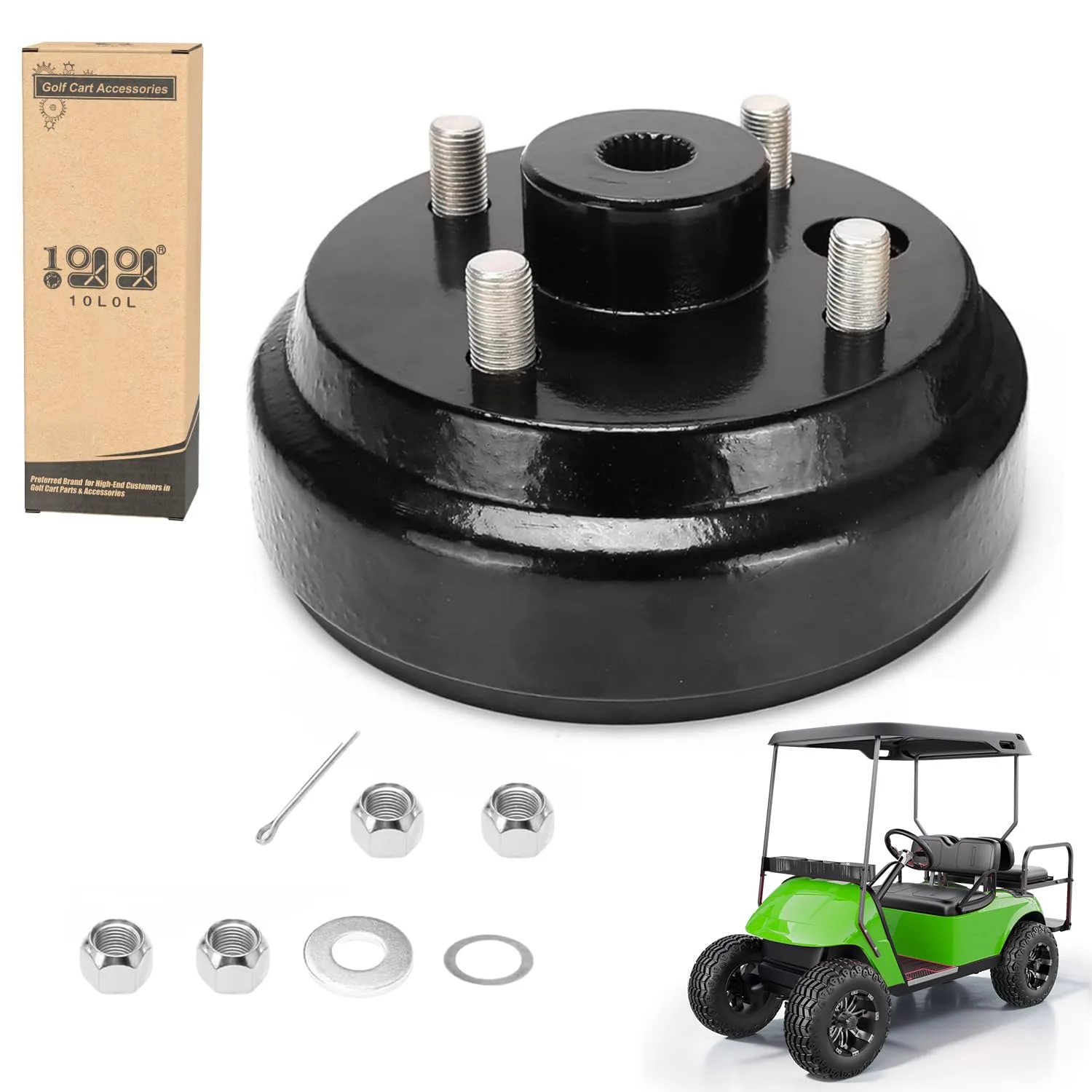 10L0L Brake Drum Hub Assembly for E-Z-GO TXT