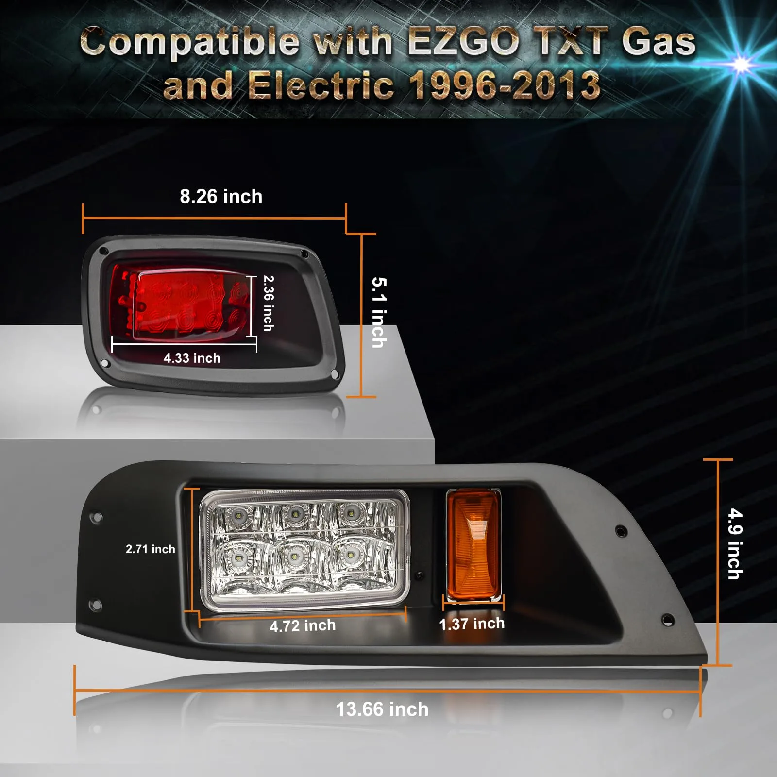 Orle Oko 12V LED Light Kit for E-Z-GO TXT 1996-2013 image 2