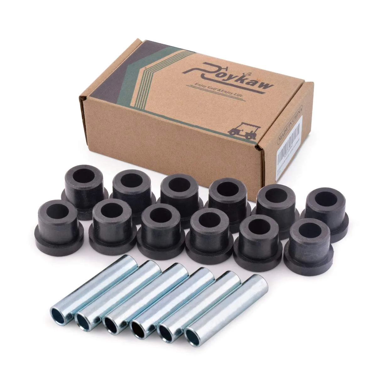 Roykaw Leaf Spring Bushing Kit for Club Car DS and EZGO TXT