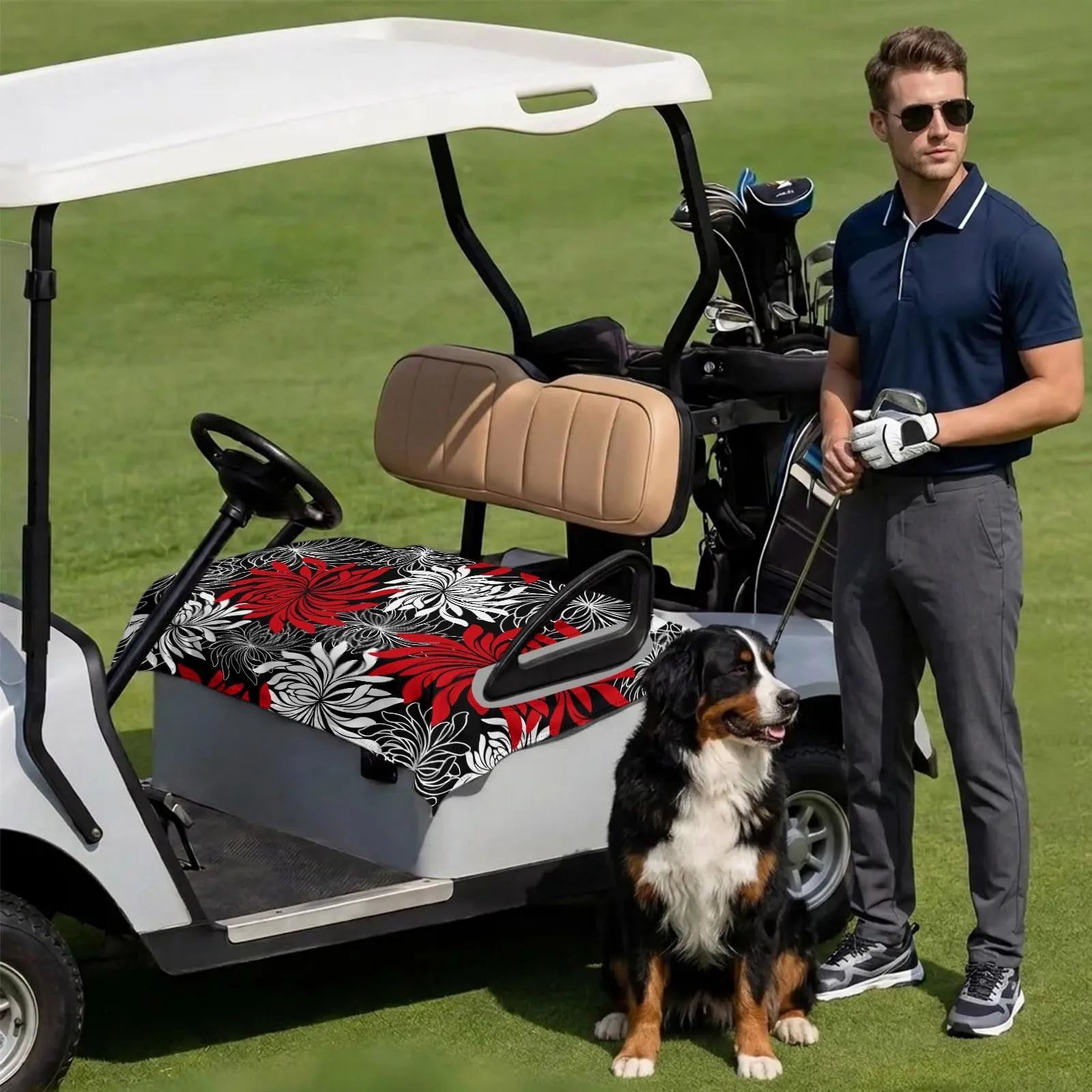 DecorLovee Golf Cart Seat Cover, 51 x 31-Inch Microfiber image 3