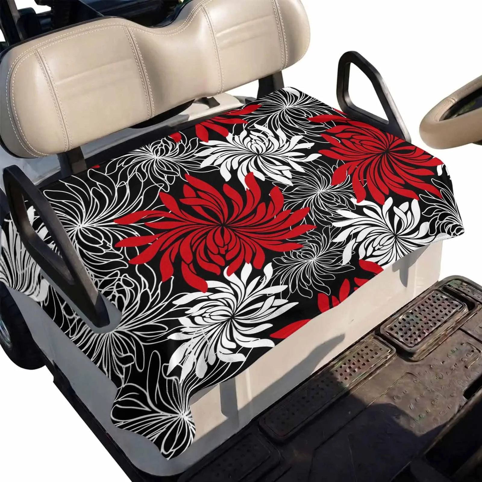 DecorLovee Golf Cart Seat Cover, 51 x 31-Inch Microfiber