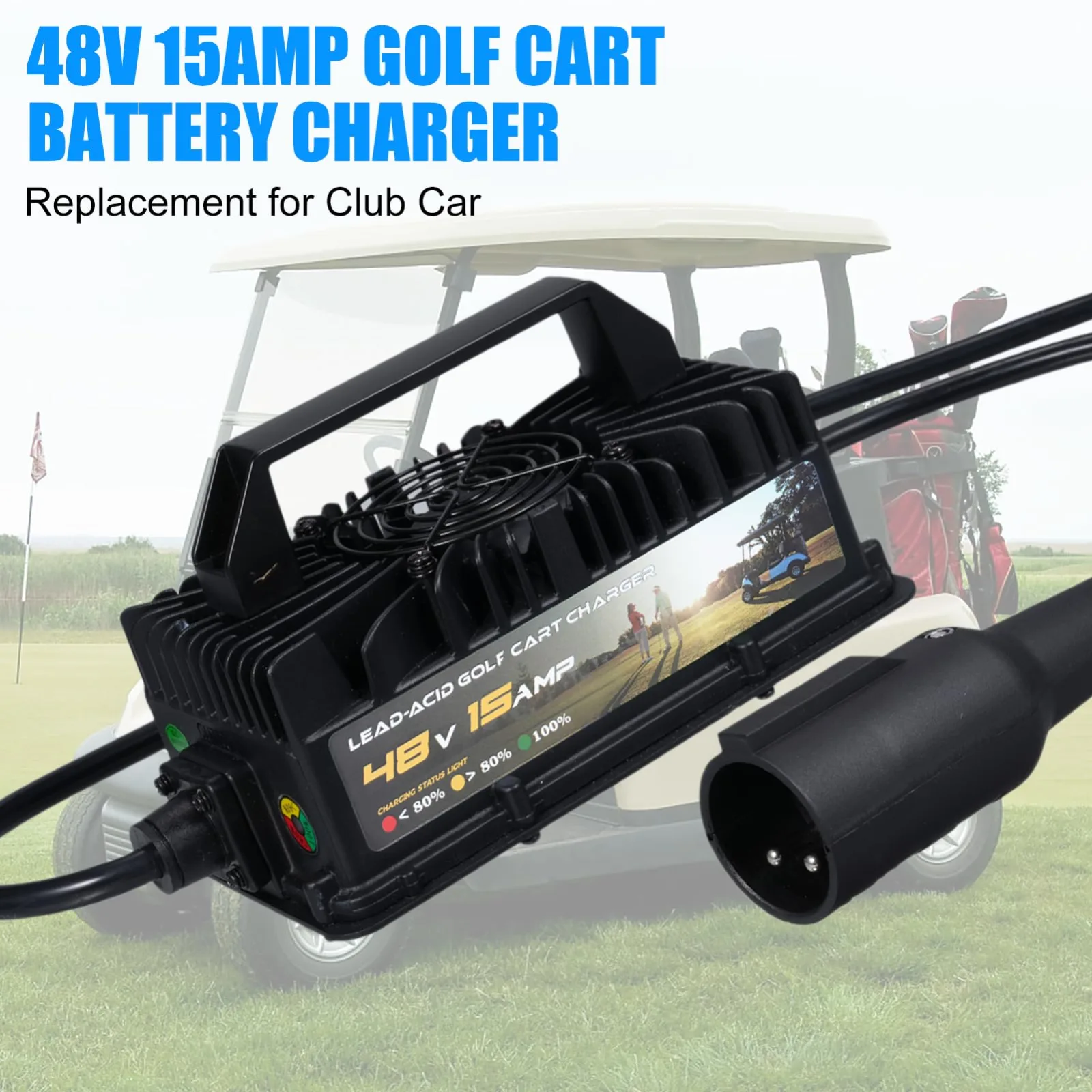 Shkalacar 48V 15A Golf Cart Battery Charger - ZXK2358529833432XA image 2