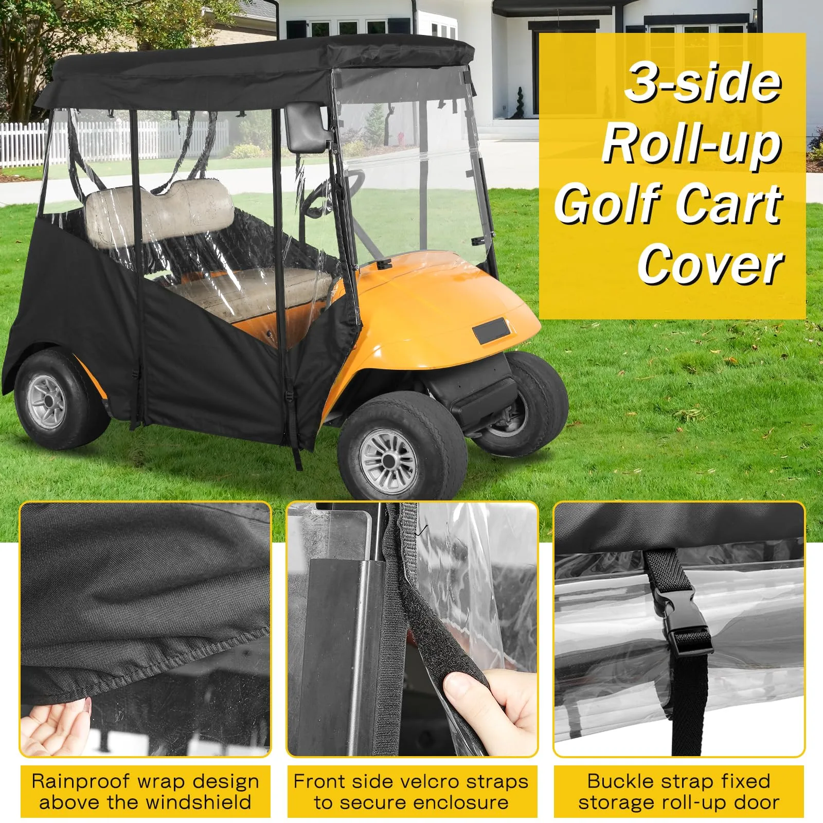 SANXIACAR Enclosure for E-Z-GO TXT 2-Seater Golf Cart image 4
