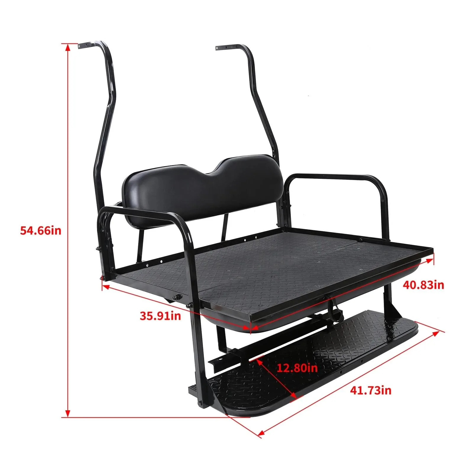 Generic Club Car DS Rear Flip Seat Assembly 2000-2013 image 2