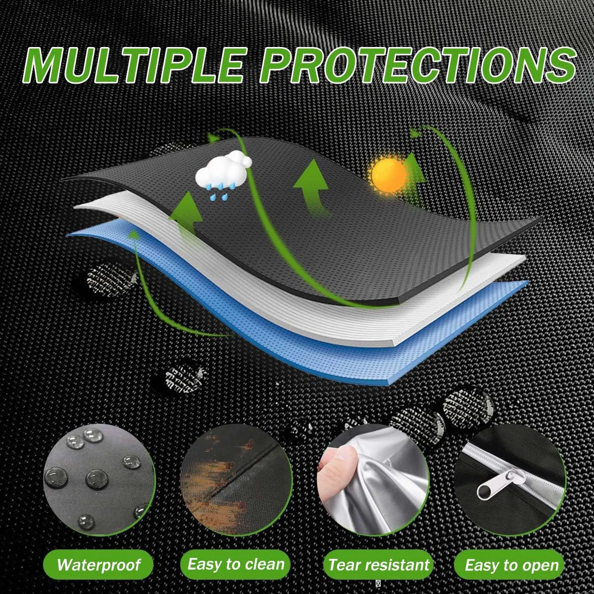 AKFNCZV Golf Cart Cover for Melex 378 8 Passenger image 4