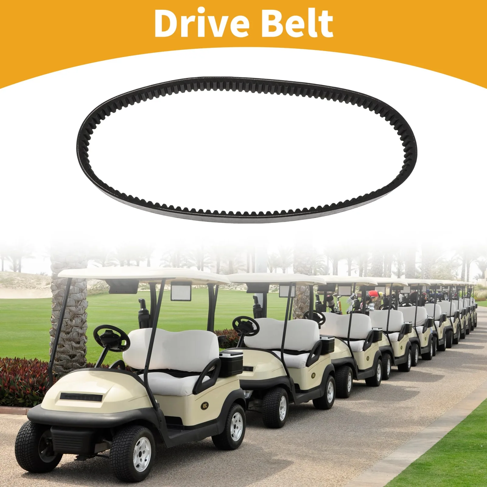 Partuto Drive Belt for E-Z-GO ST 480, 75691G01 image 2
