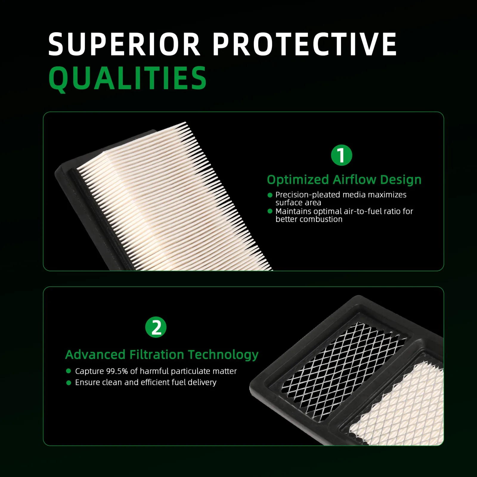 Riyhch Air Filter Set for E-Z-GO TXT 72368G01 image 4