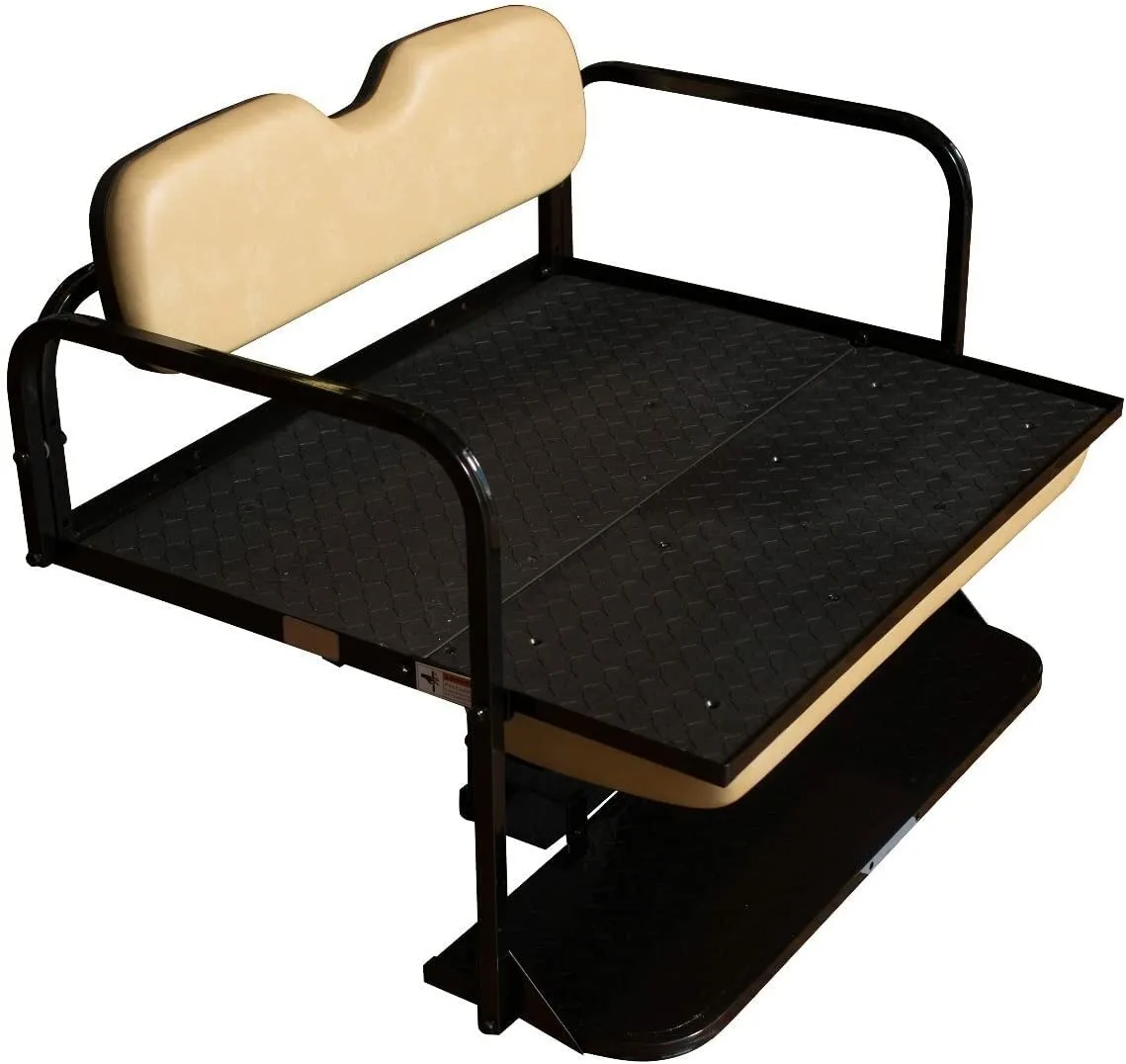 Yamaha G14-G22 Tan Flip-Folding Rear Seat Kit image 3