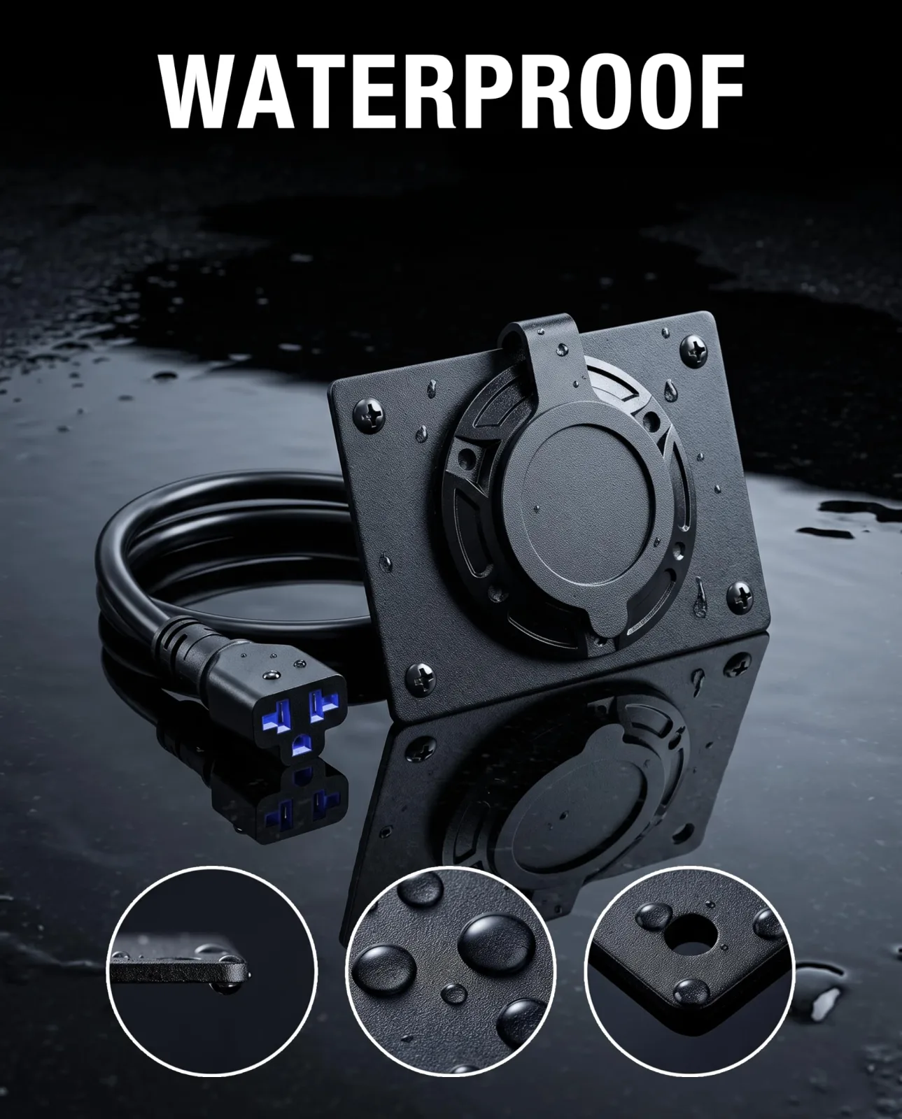 HulkGoo Charging Port Adapter Plate for E-Z-GO TXT 36V image 3