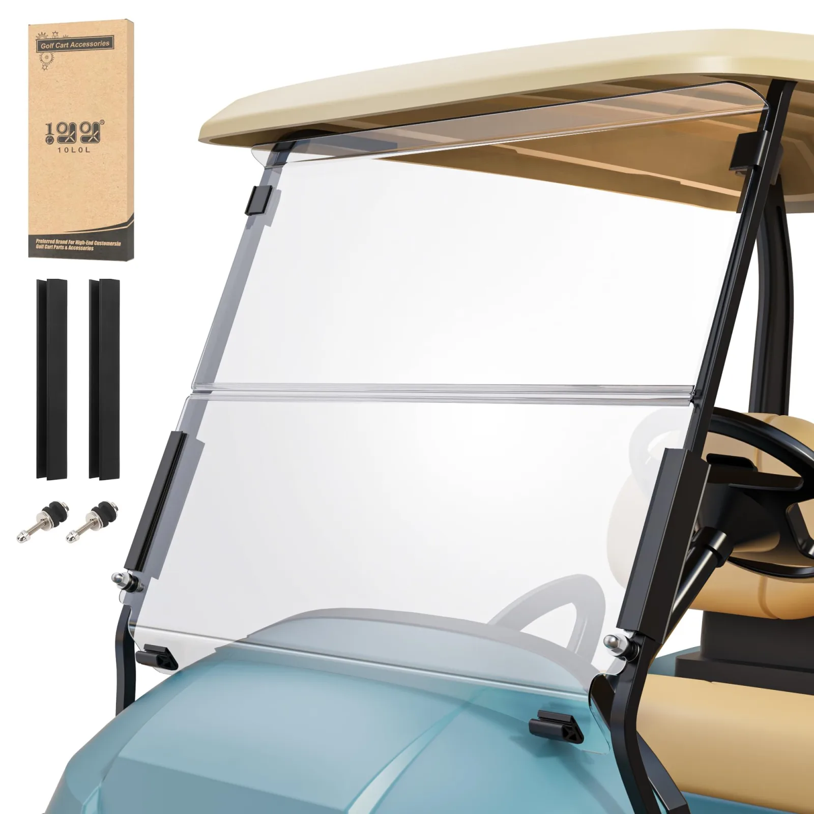 10L0L Windshield for Club Car Precedent, Tempo and Onward