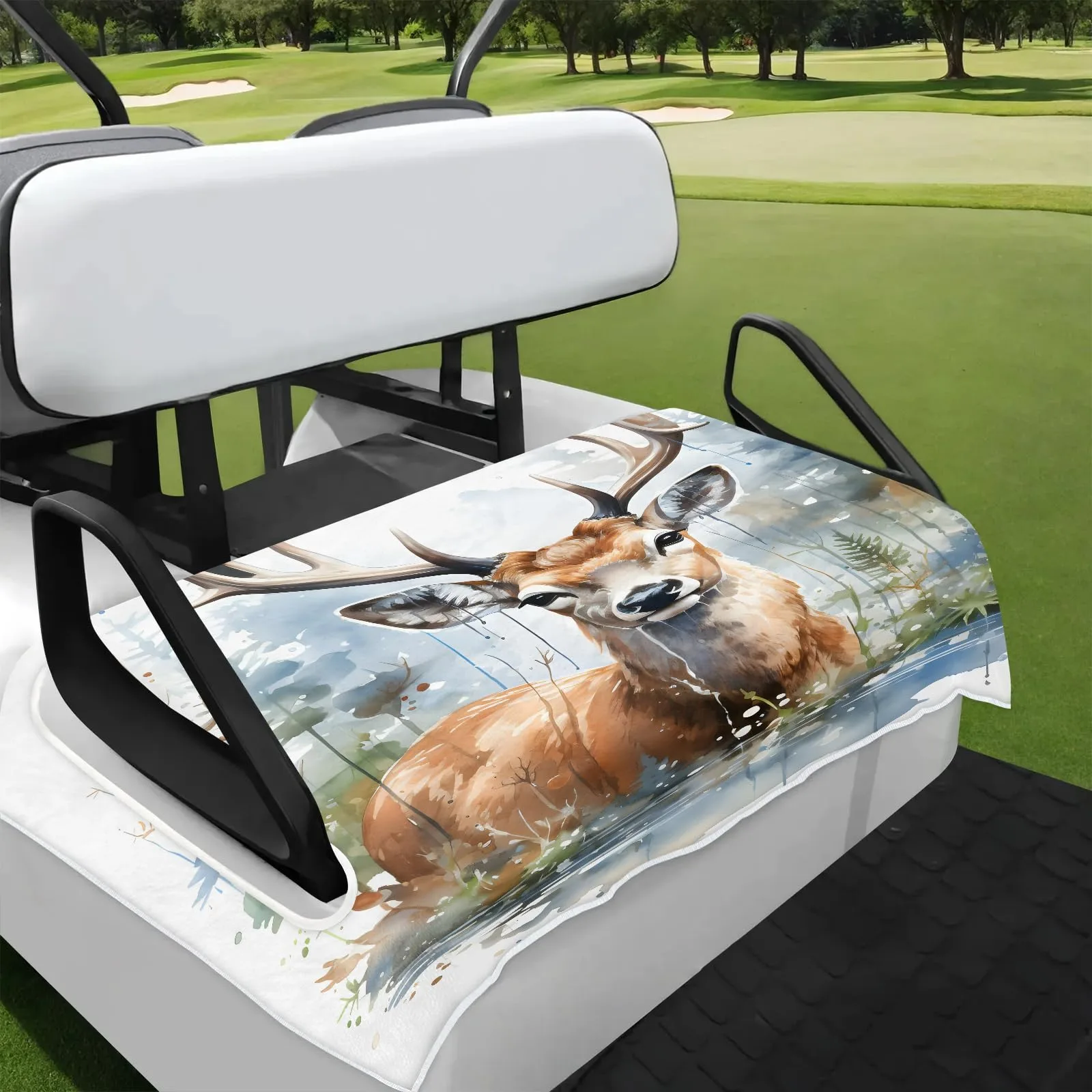 Tiveruda Golf Cart Seat Cover for Double Seats, 51 x 31 in