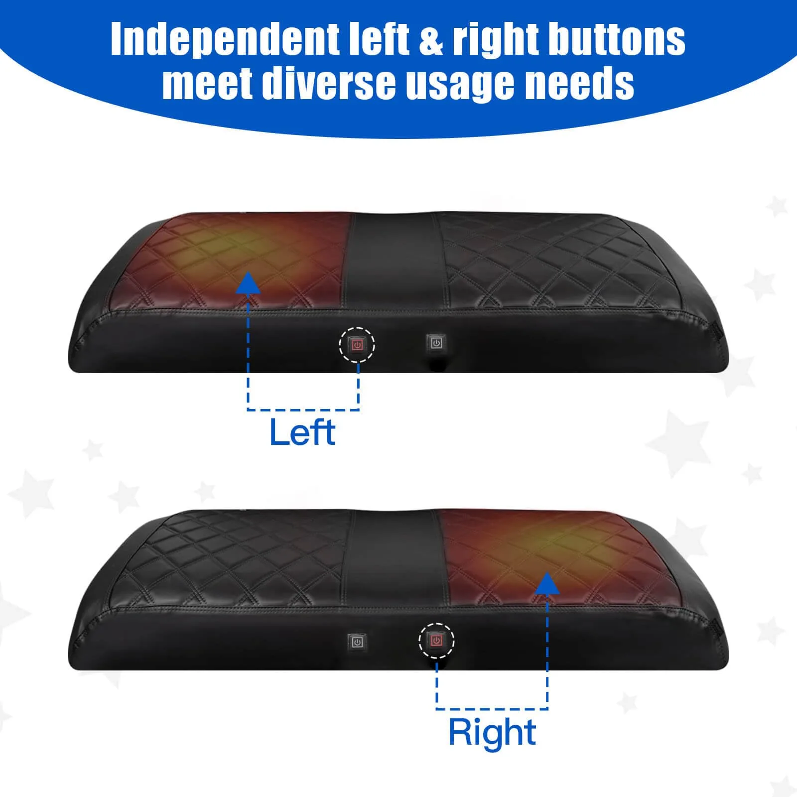 NOKINS Heated Seat Covers for Club Car Precedent & E-Z-GO image 4