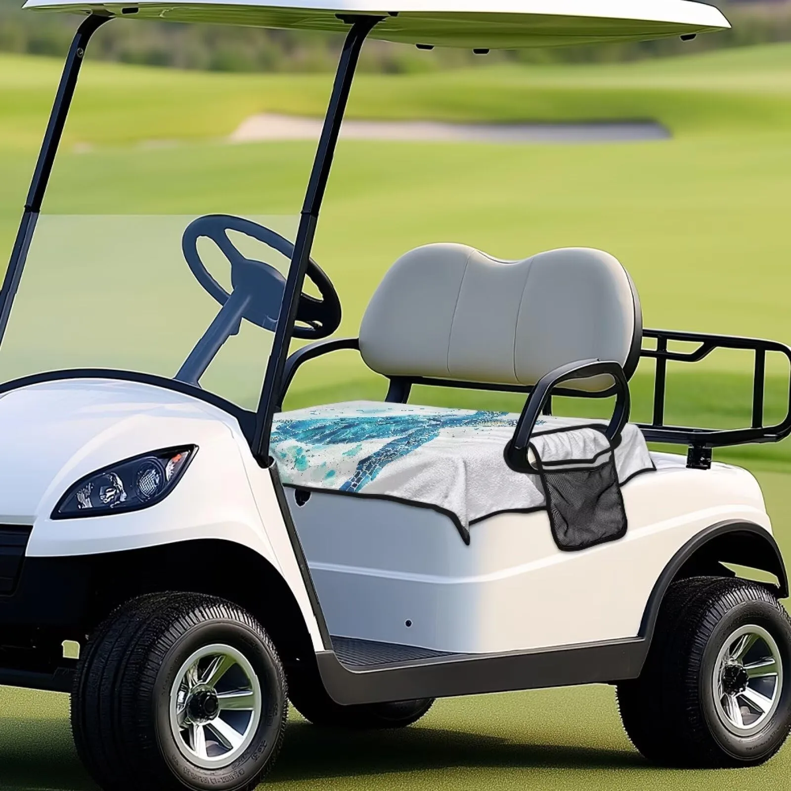 Darisoco Golf Cart Seat Cover with 5 Pockets image 4