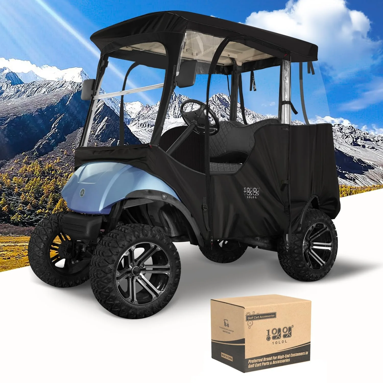 10L0L Golf Cart Enclosure for Yamaha Drive 2 and G29
