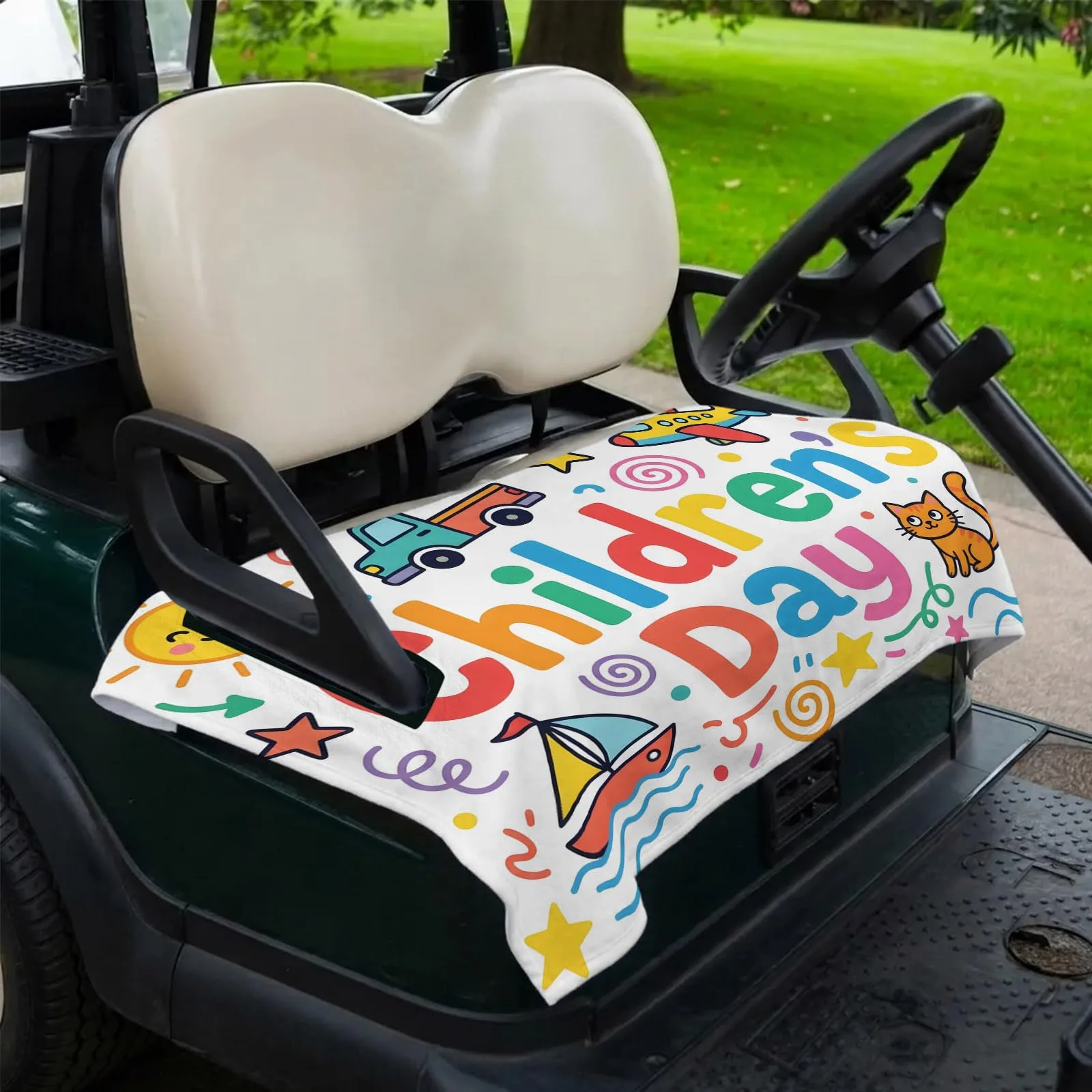 DecorLovee Golf Cart Seat Cover for 2-Seater Models image 2