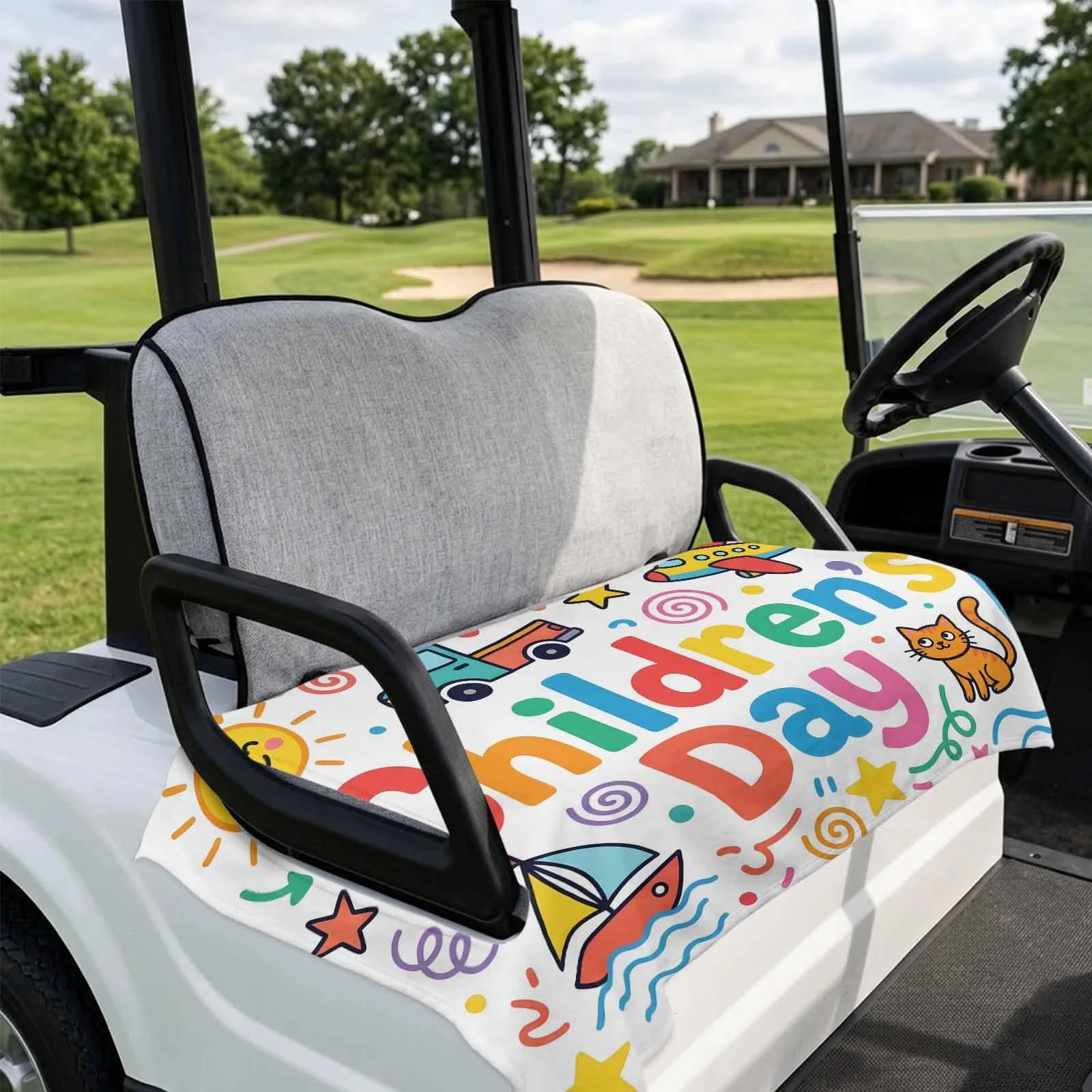 DecorLovee Golf Cart Seat Cover for 2-Seater Models image 4