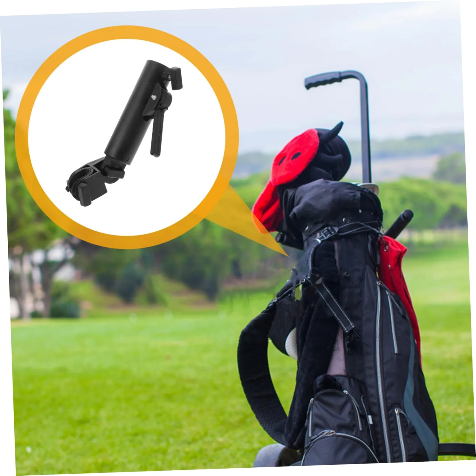 Toyvian Adjustable ABS Umbrella Holder Clip for Golf Carts image 3