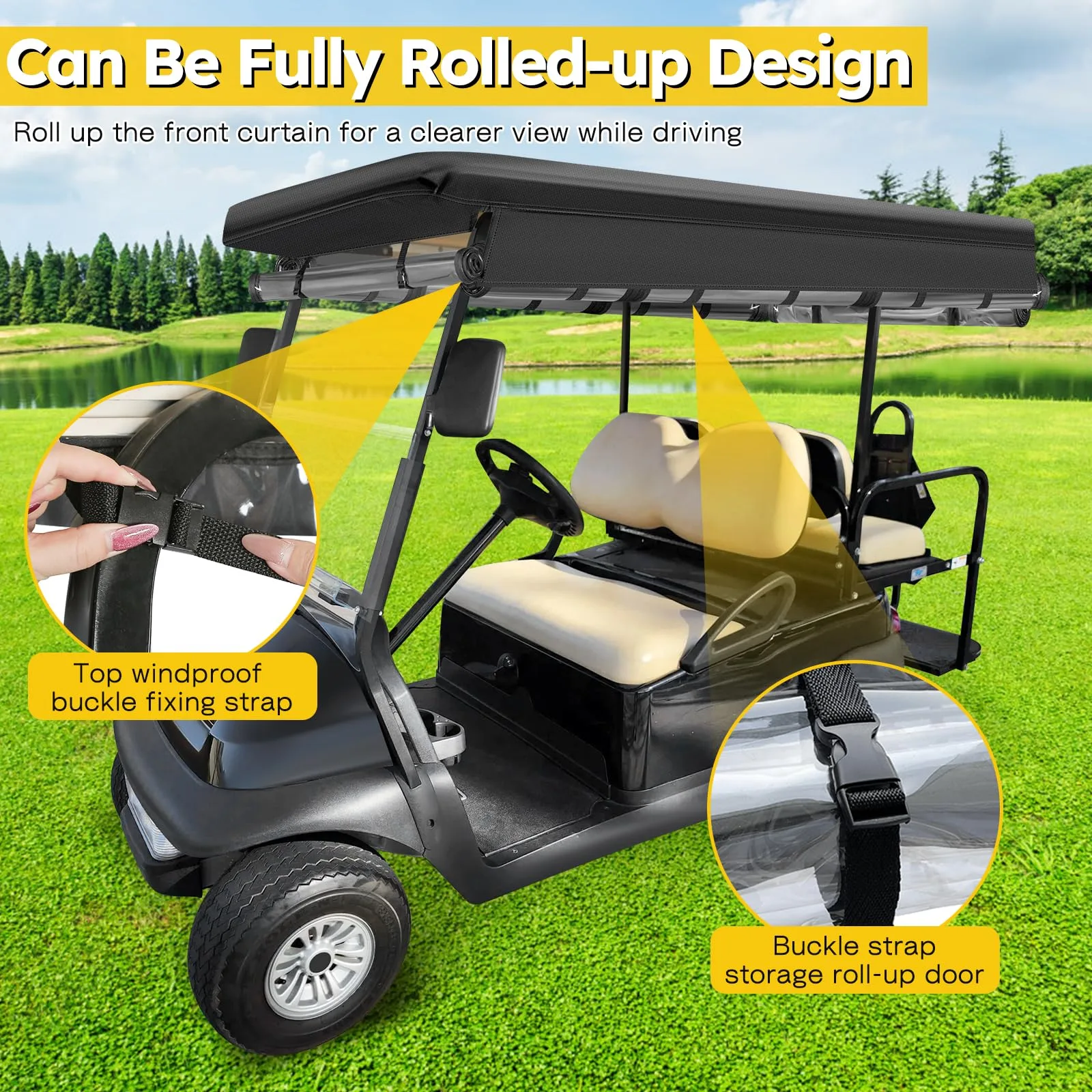 SANXIACAR Enclosure for Club Car Precedent 4-Passenger image 3