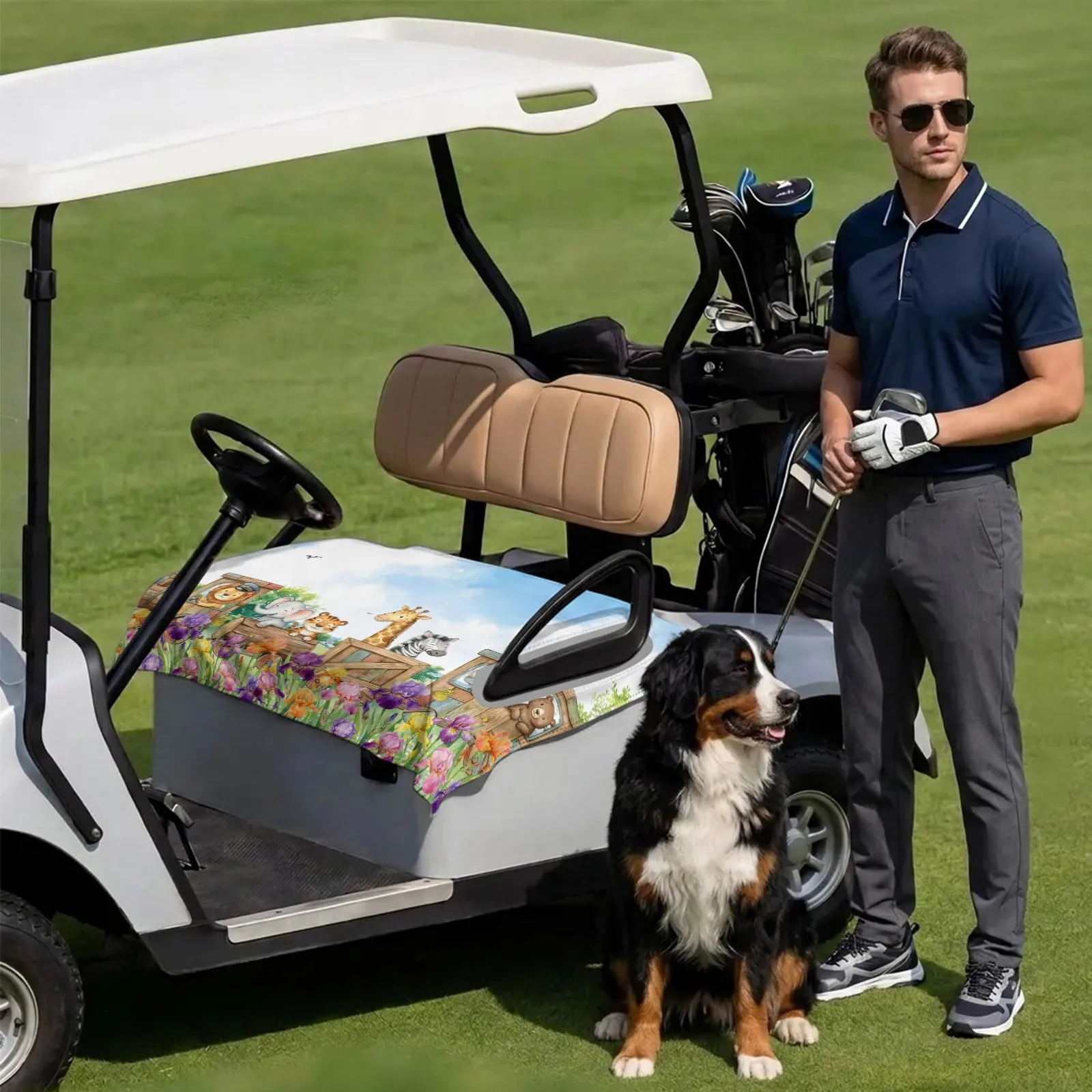 DecorLovee Golf Cart Seat Cover 51 x 31 Inch image 3