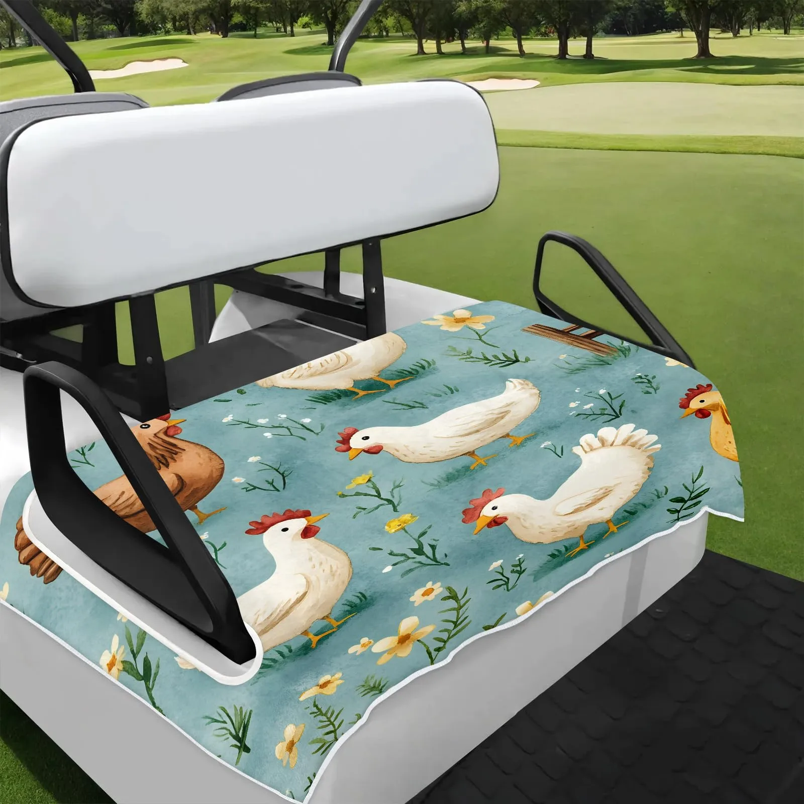 Tiveruda Golf Cart Seat Cover for Double Seats